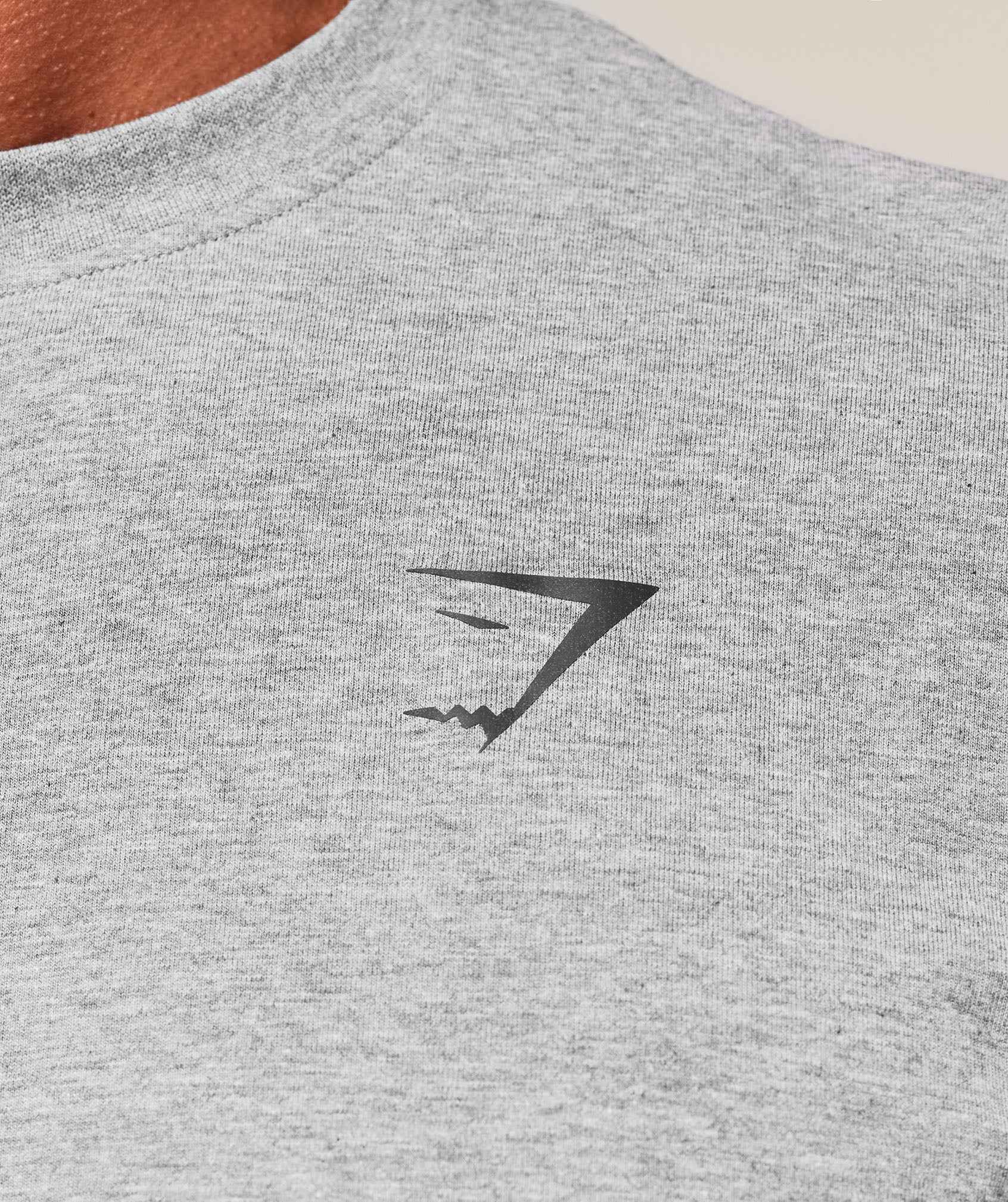 Gymshark Essential Oversized Long Sleeve T-Shirt - Charcoal Core Marl - Image 5