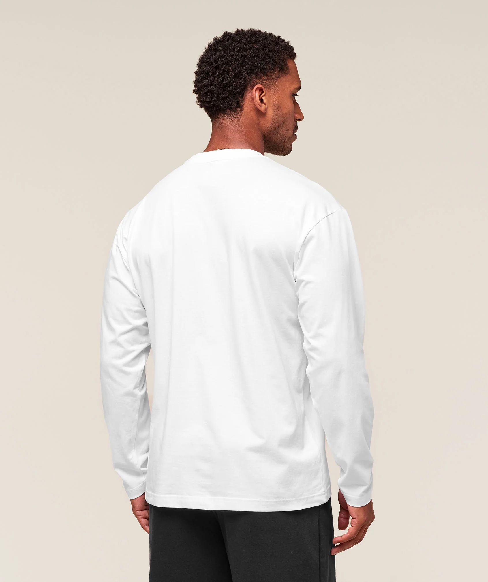 Gymshark Essential Oversized Long Sleeve T-Shirt - White - Image 2