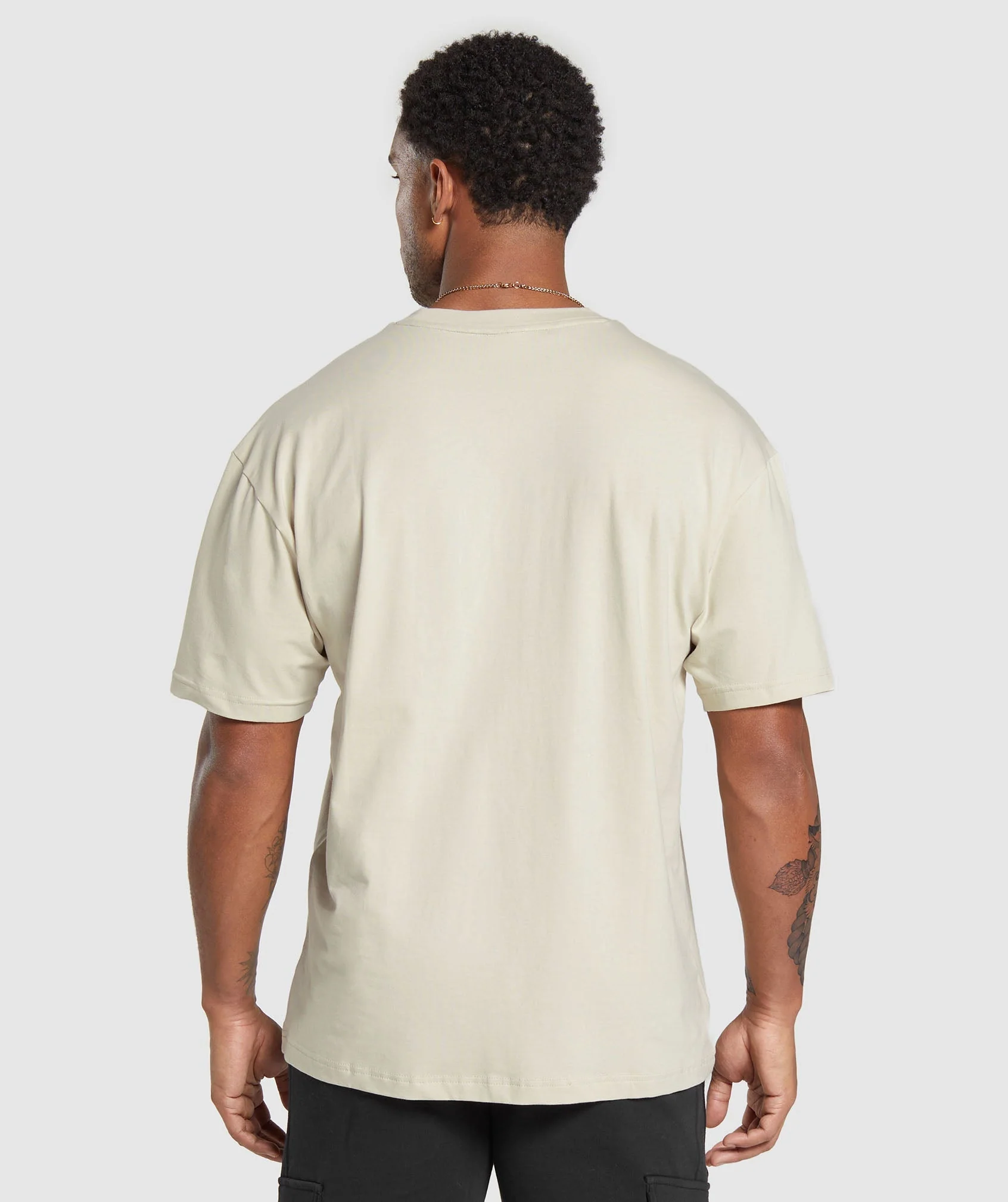 Gymshark Essential Oversized T-Shirt - Pebble Grey - Image 2