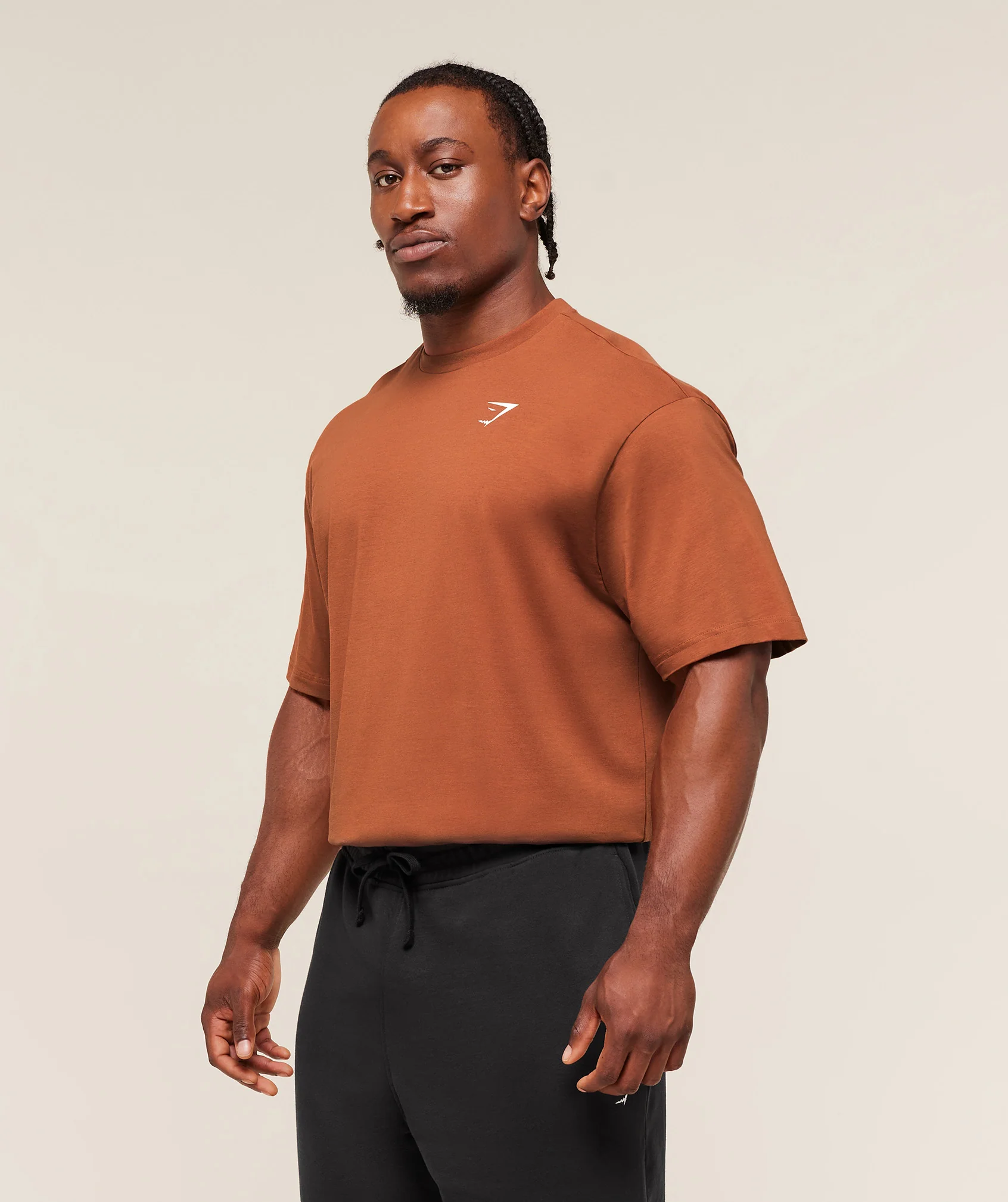 Gymshark Essential Oversized T-Shirt - Spiced Brown - Image 3
