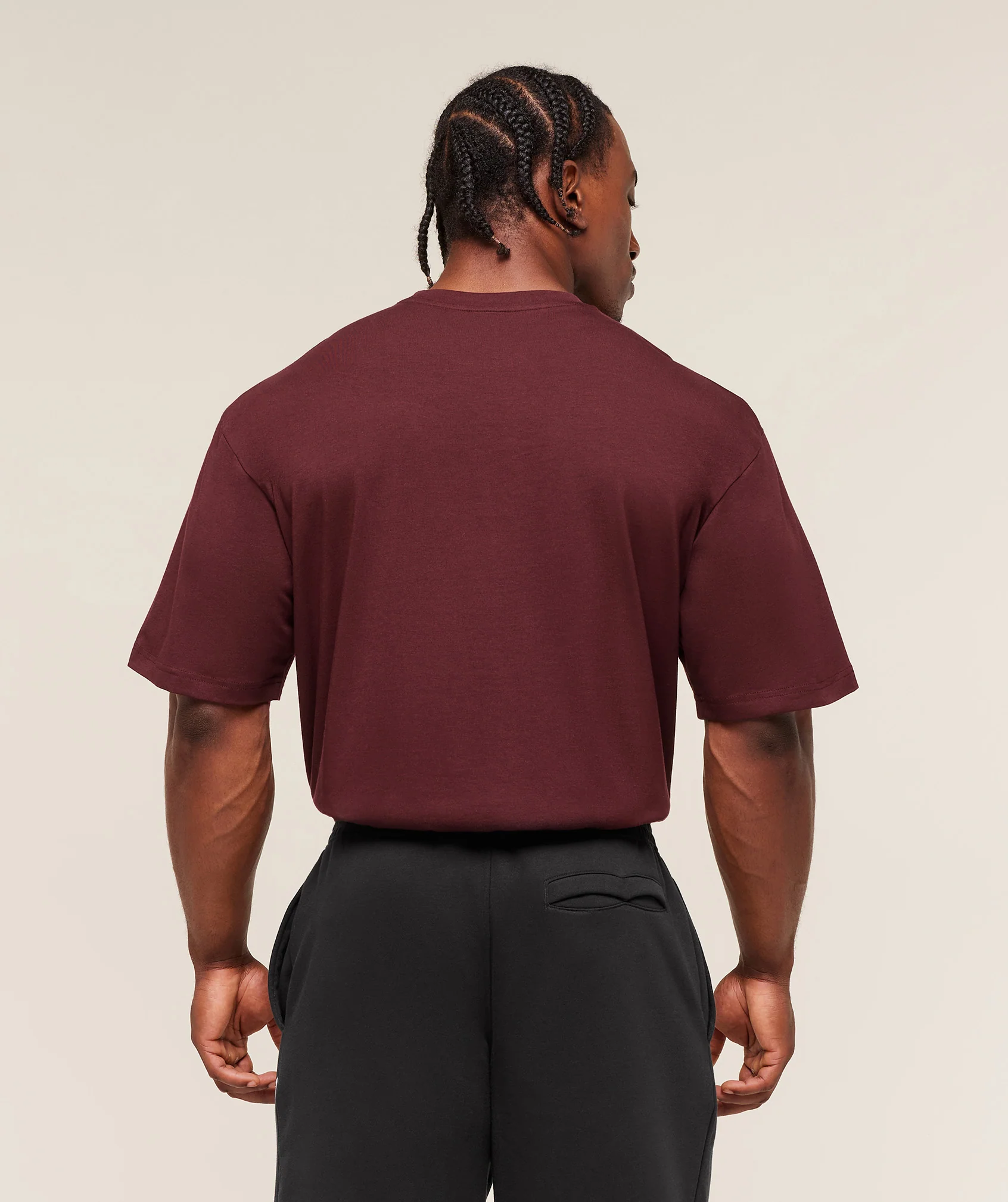 Gymshark Essential Oversized T-Shirt - Rich Maroon - Image 2