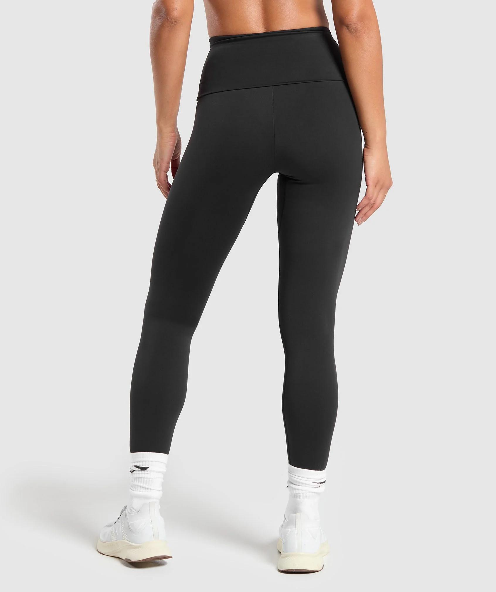 Gymshark Everyday Foldover Leggings - Black - Image 2