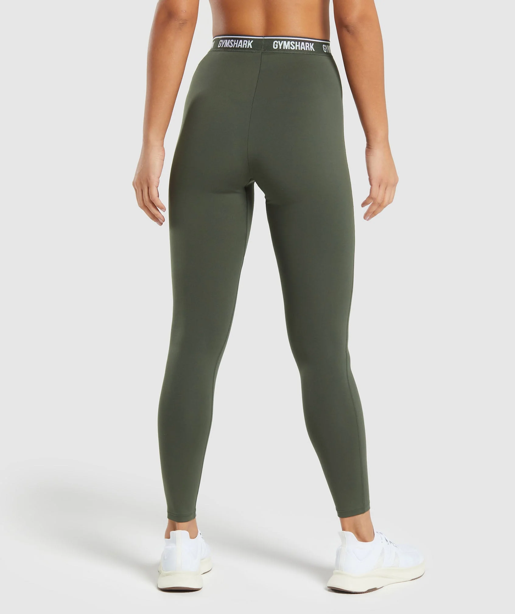 Gymshark Everyday Gymshark Waistband Leggings - Strength Green - Image 2