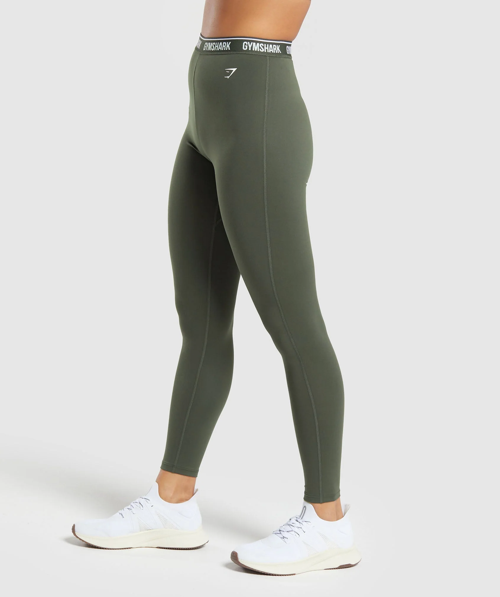 Gymshark Everyday Gymshark Waistband Leggings - Strength Green - Image 3