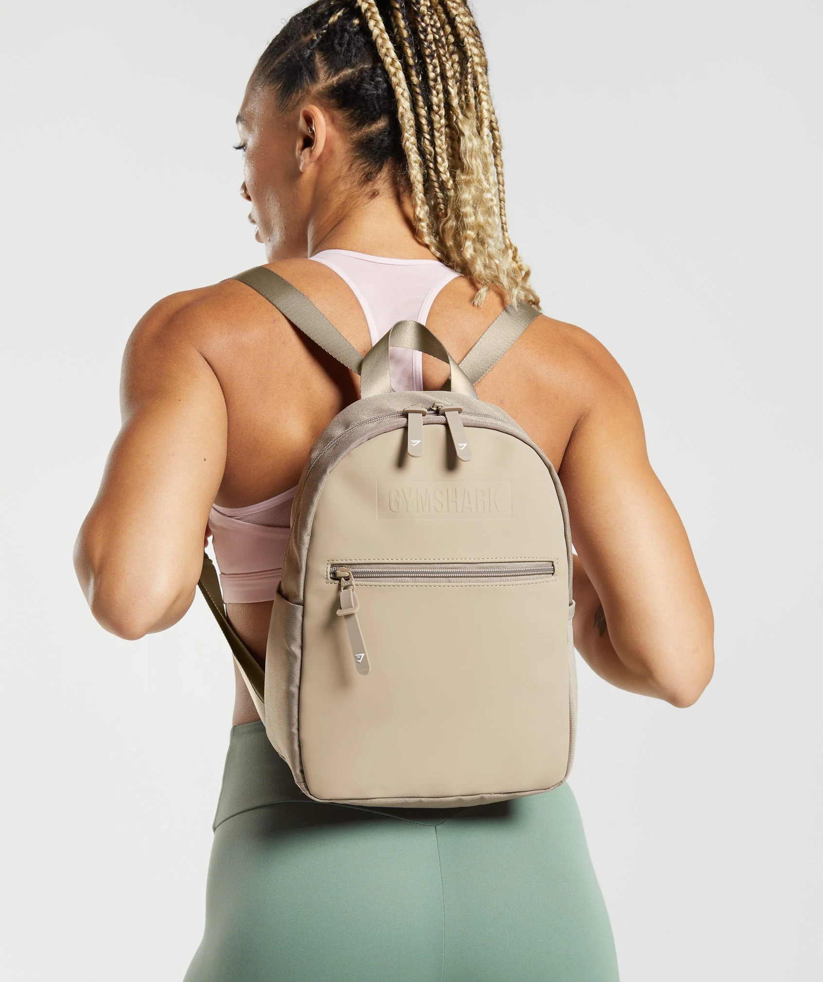 Gymshark Everyday Mini Backpack - Cement Brown - Image 2