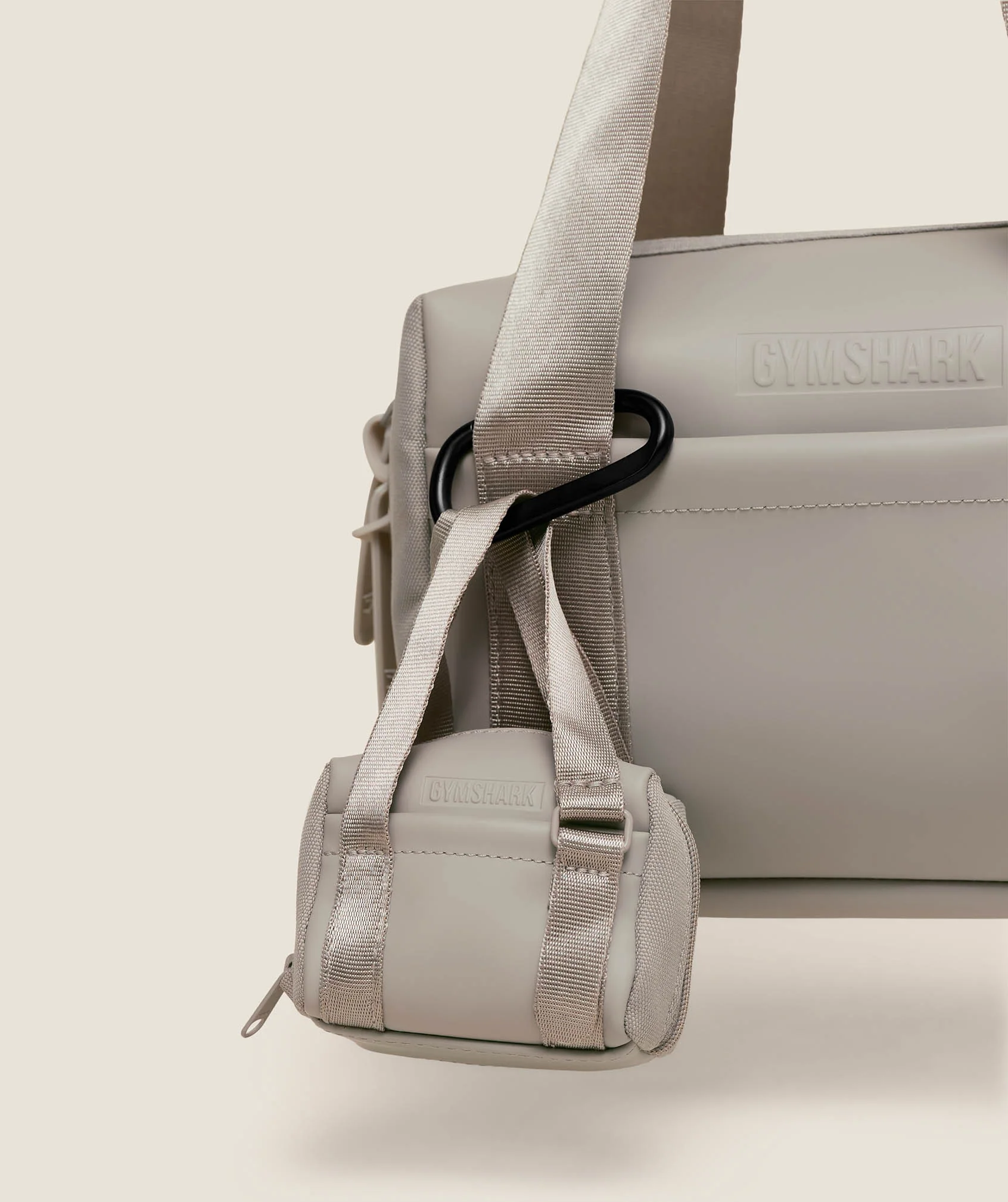 Gymshark Everyday Mini Holdall Keychain - Mushroom Grey - Image 2