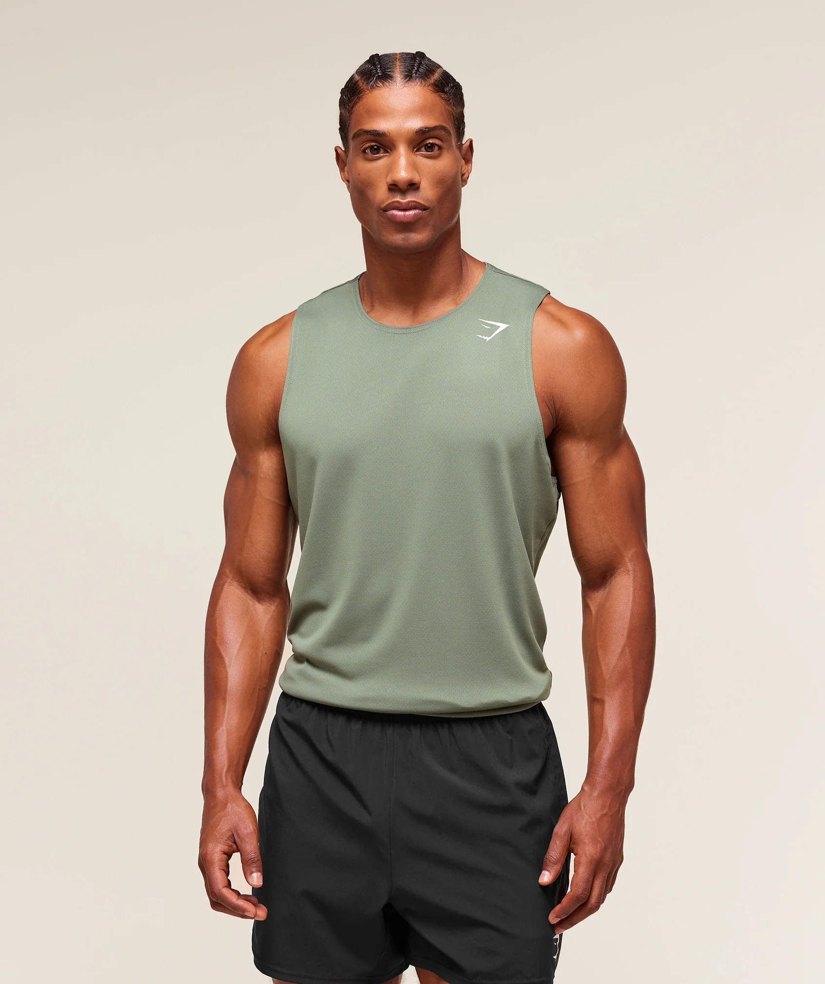 Gymshark Everyday Performance Tank 2 Pack - Unit Green/Black - Image 2