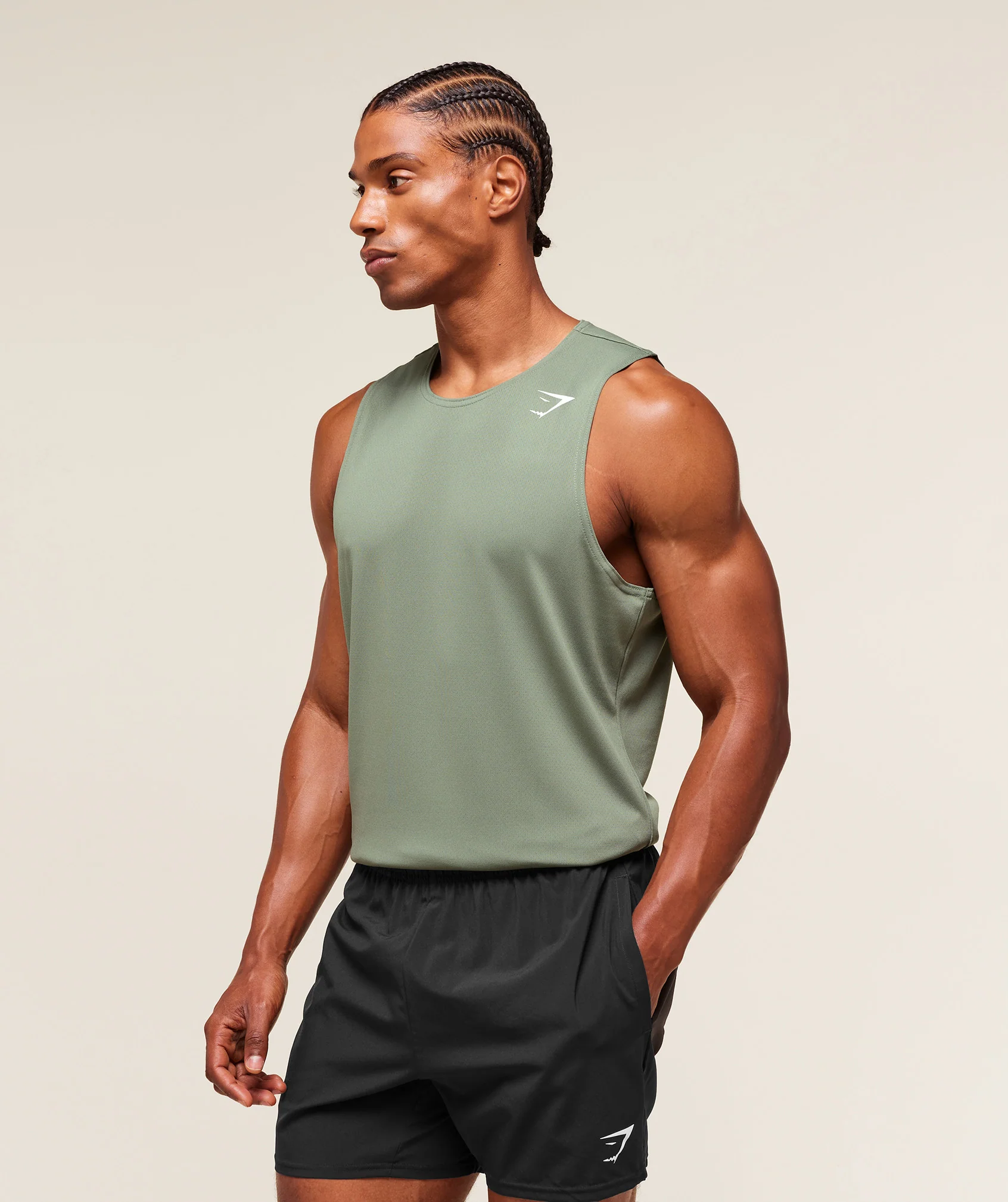 Gymshark Everyday Performance Tank 2 Pack - Unit Green/Black - Image 4