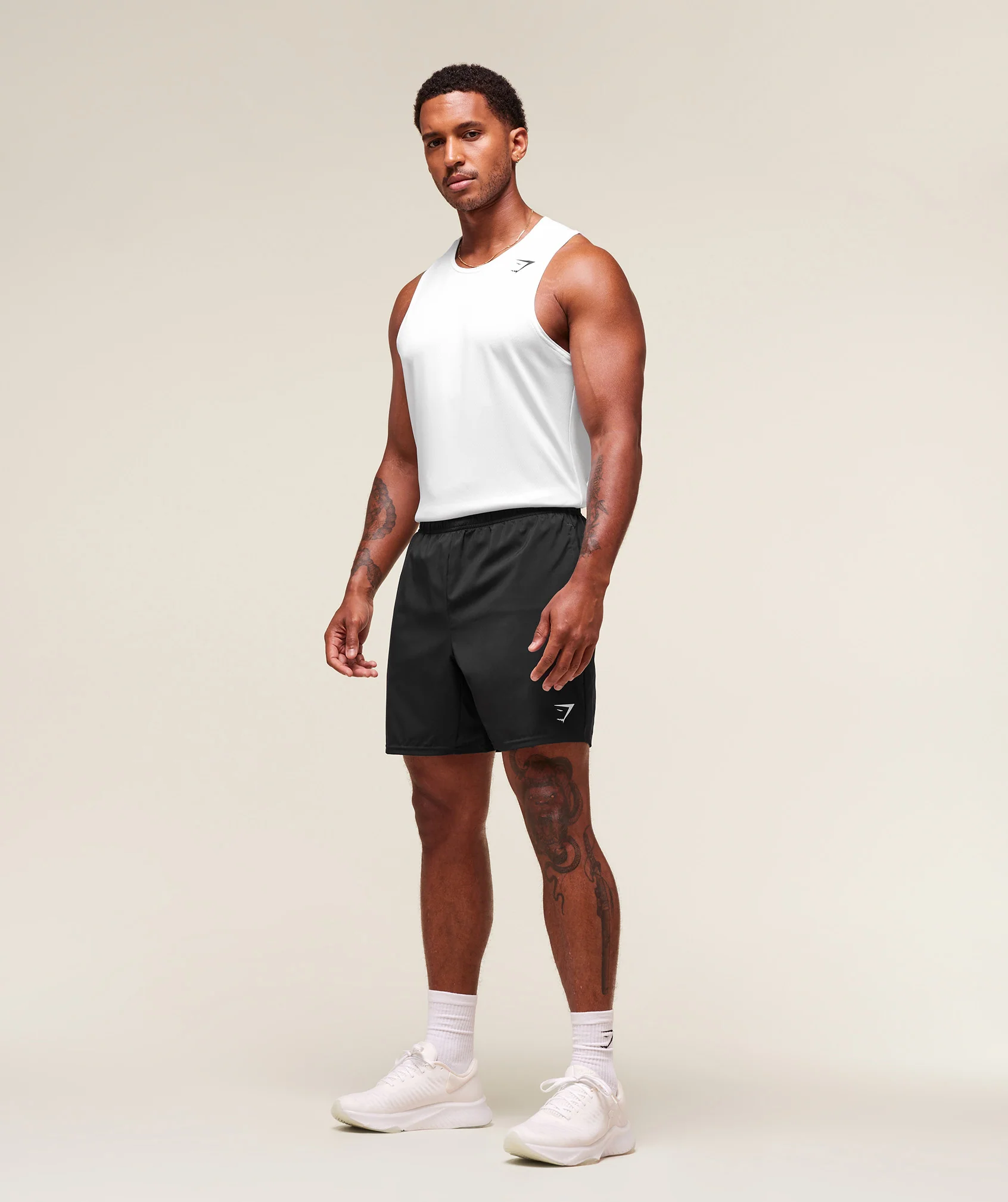 Gymshark Everyday Performance Tank 2 Pack - White/Black - Image 11