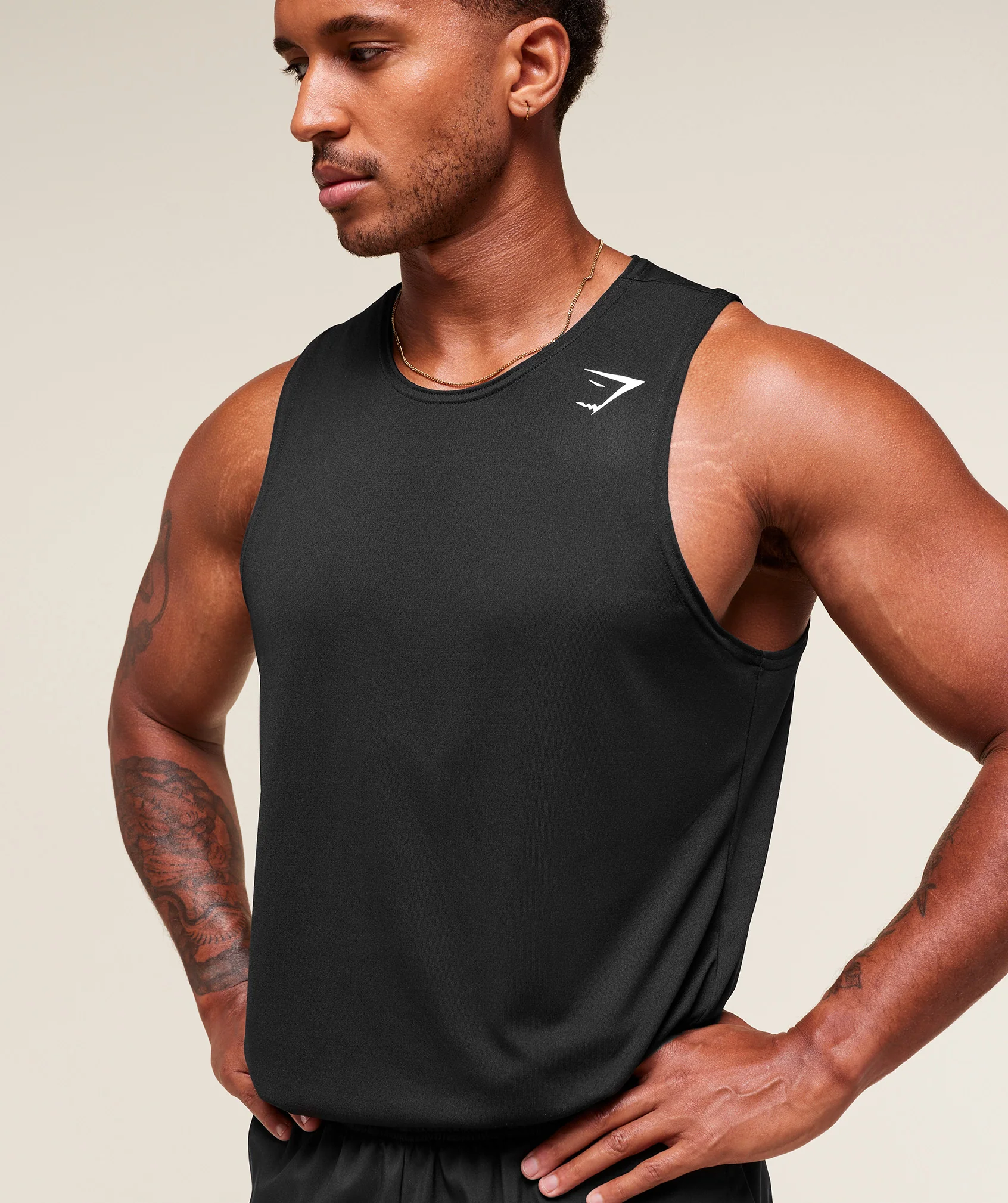 Gymshark Everyday Performance Tank 2 Pack - White/Black - Image 6