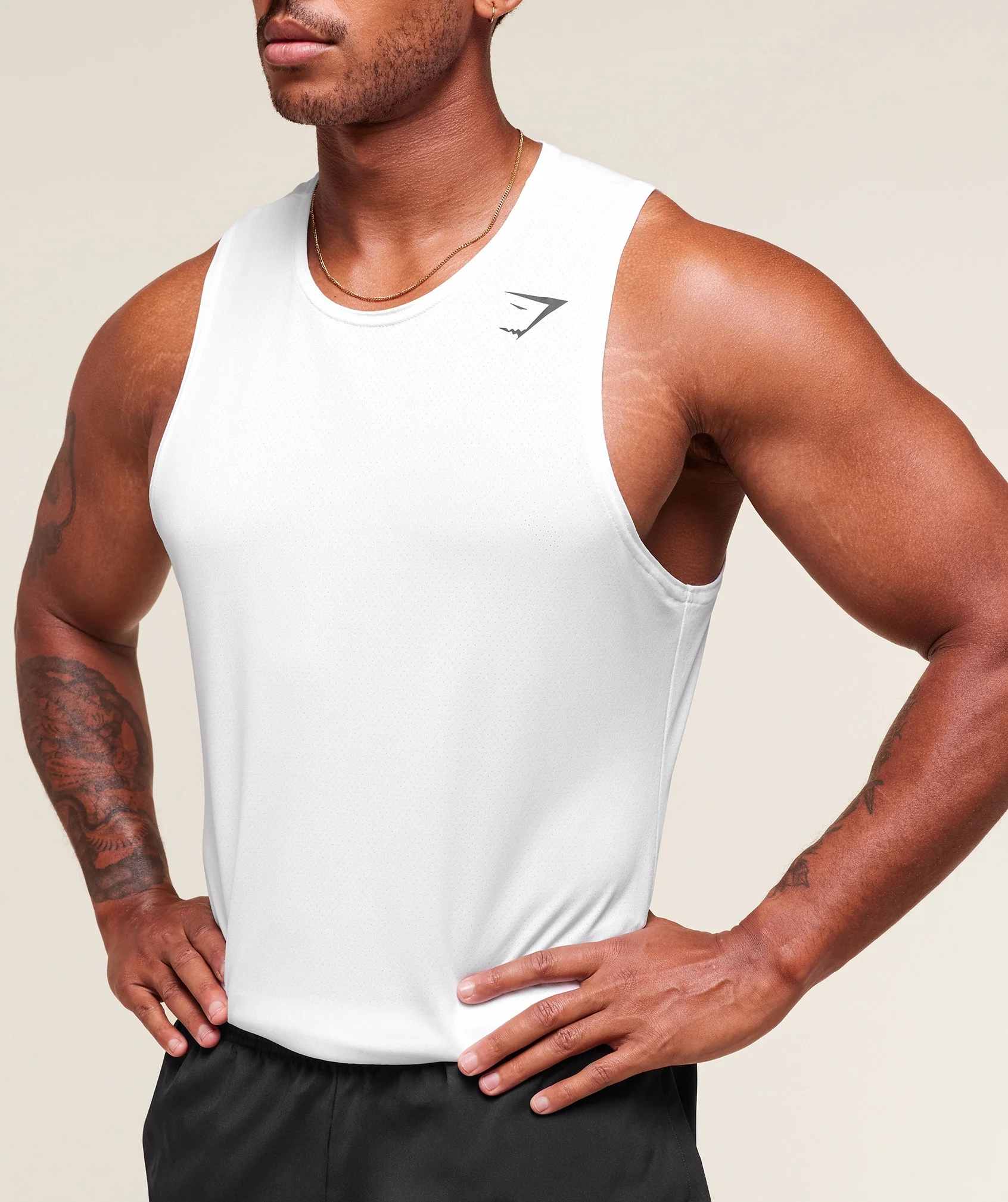 Gymshark Everyday Performance Tank 2 Pack - White/Black - Image 7