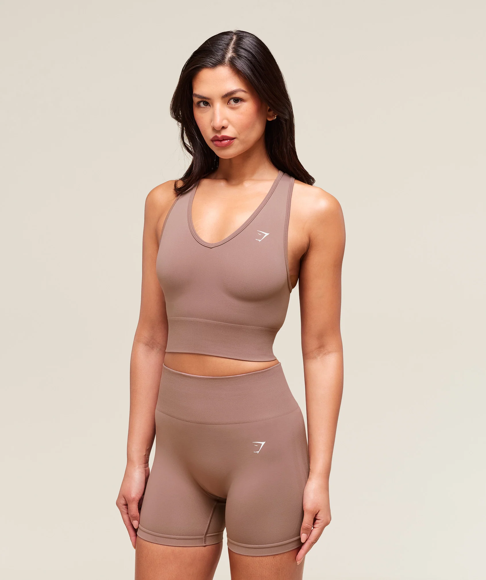 Gymshark Everyday Seamless Crop Tank - Chestnut Pink - Image 3