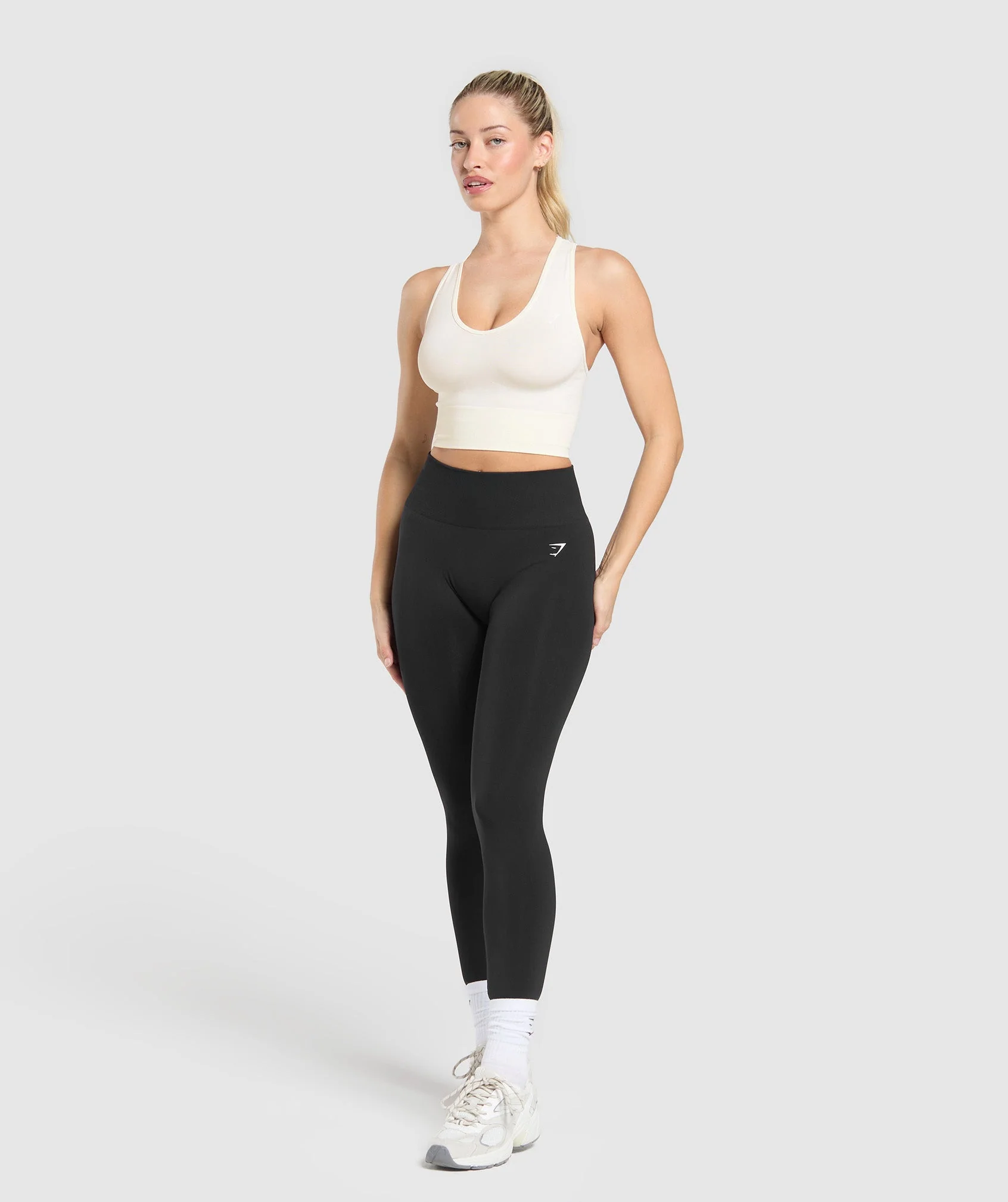 Gymshark Everyday Seamless Crop Tank - Soft White - Image 4