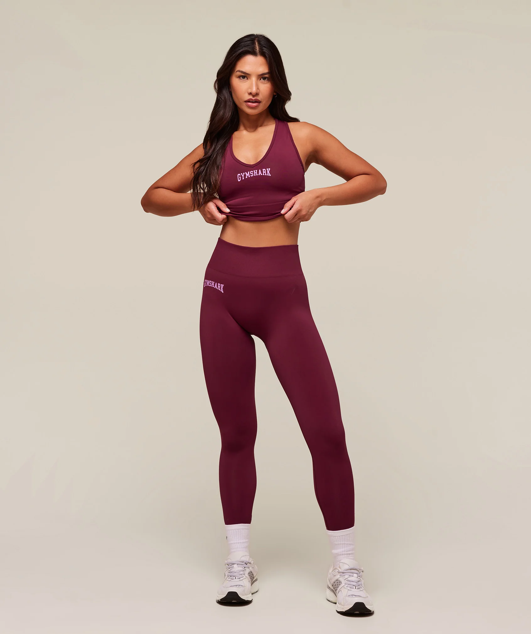 Gymshark Everyday Seamless Graphic Leggings - Strong Pink - Image 3