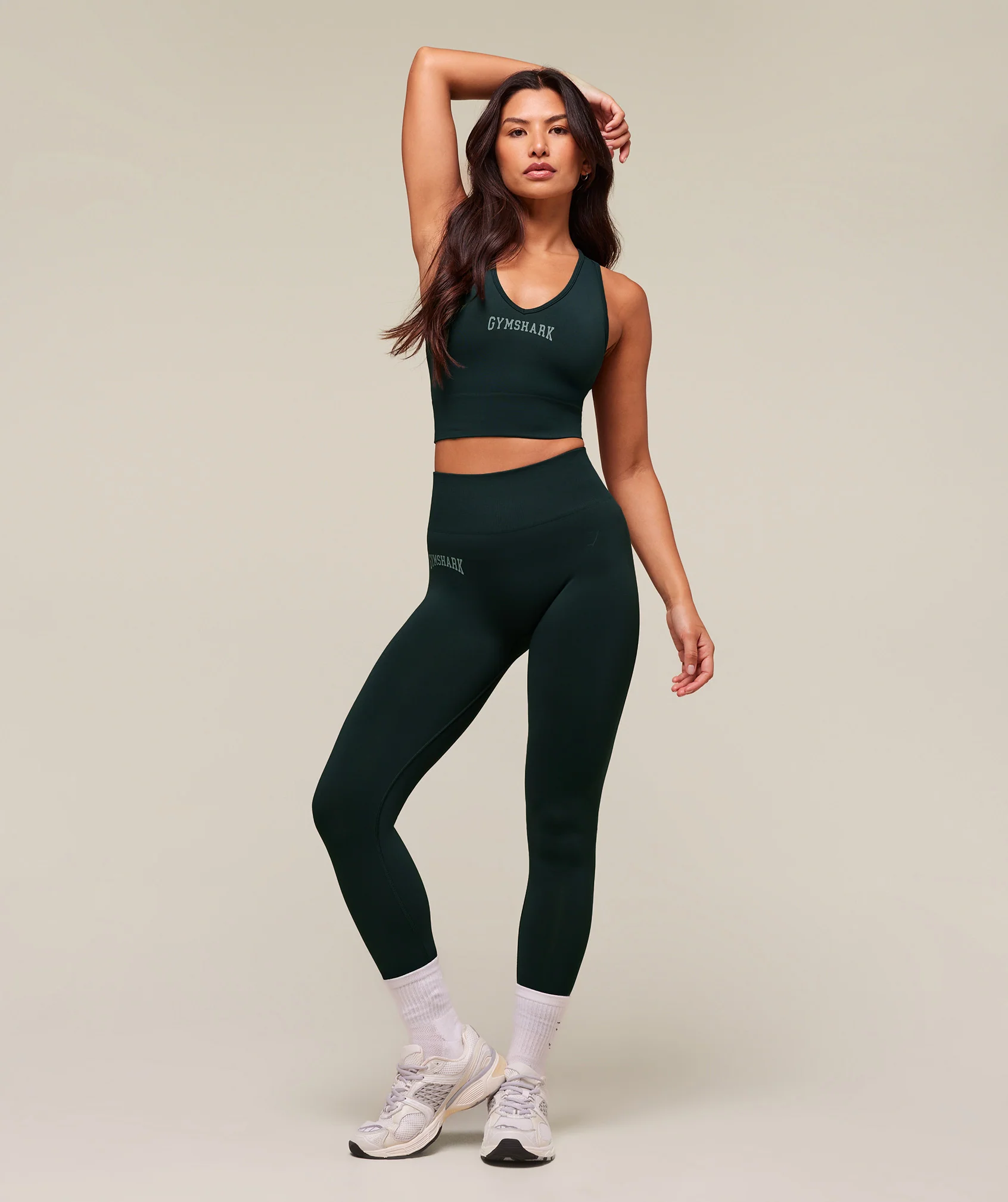 Gymshark Everyday Seamless Graphic Leggings - Darkest Teal - Image 3
