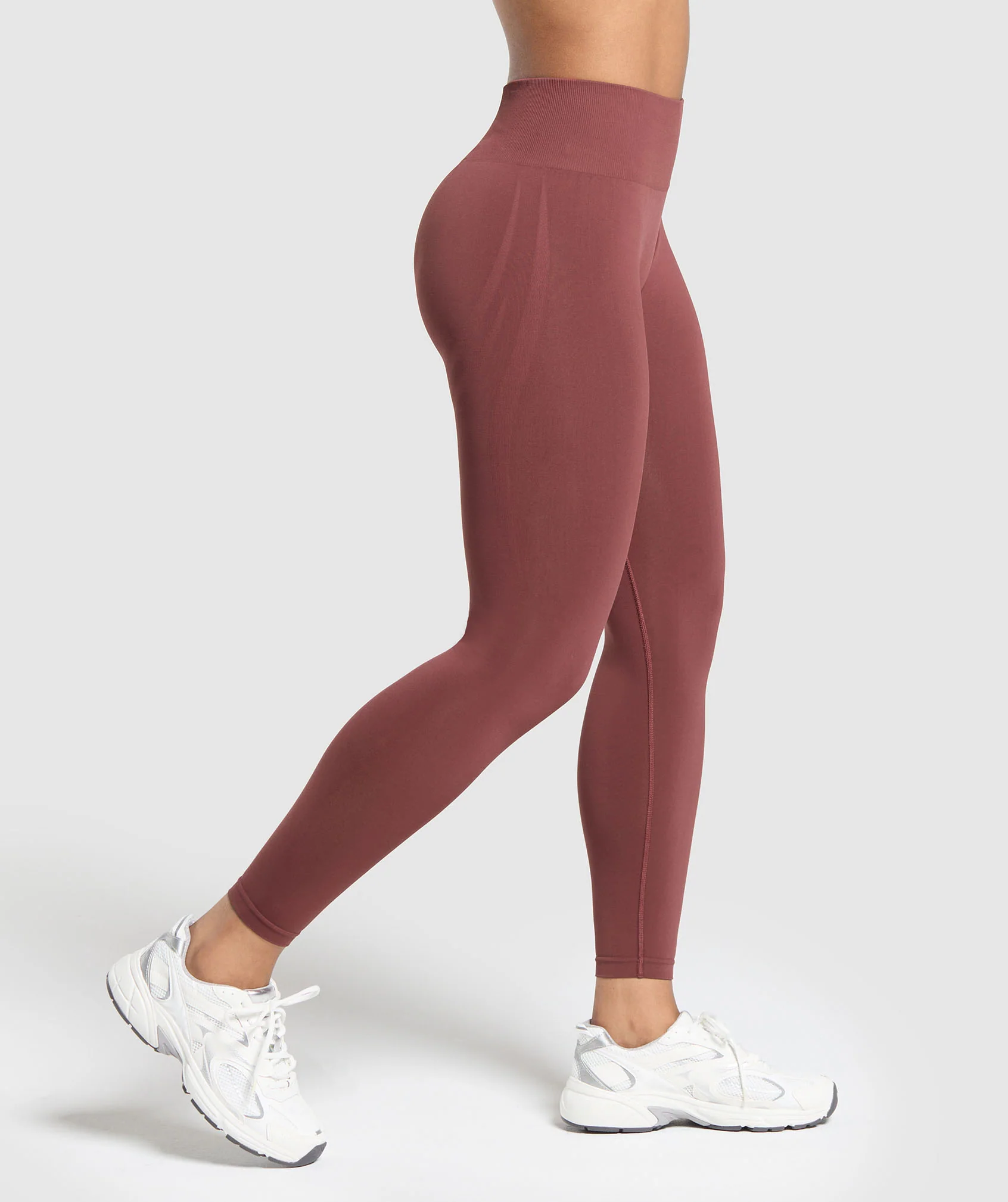 Gymshark Everyday Seamless Leggings - Burgundy Brown - Image 4