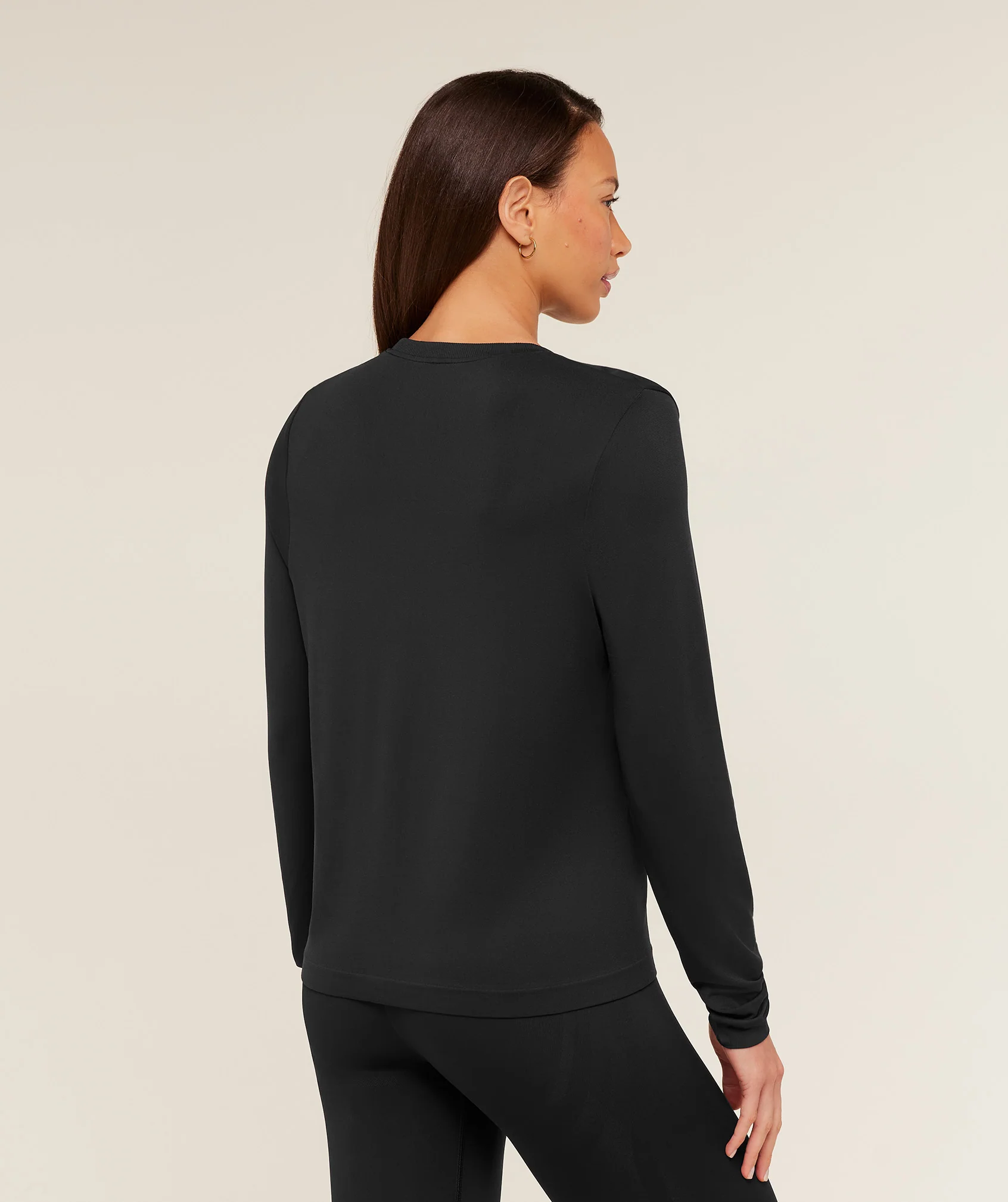 Gymshark Everyday Seamless Long Sleeve Top - Black - Image 3