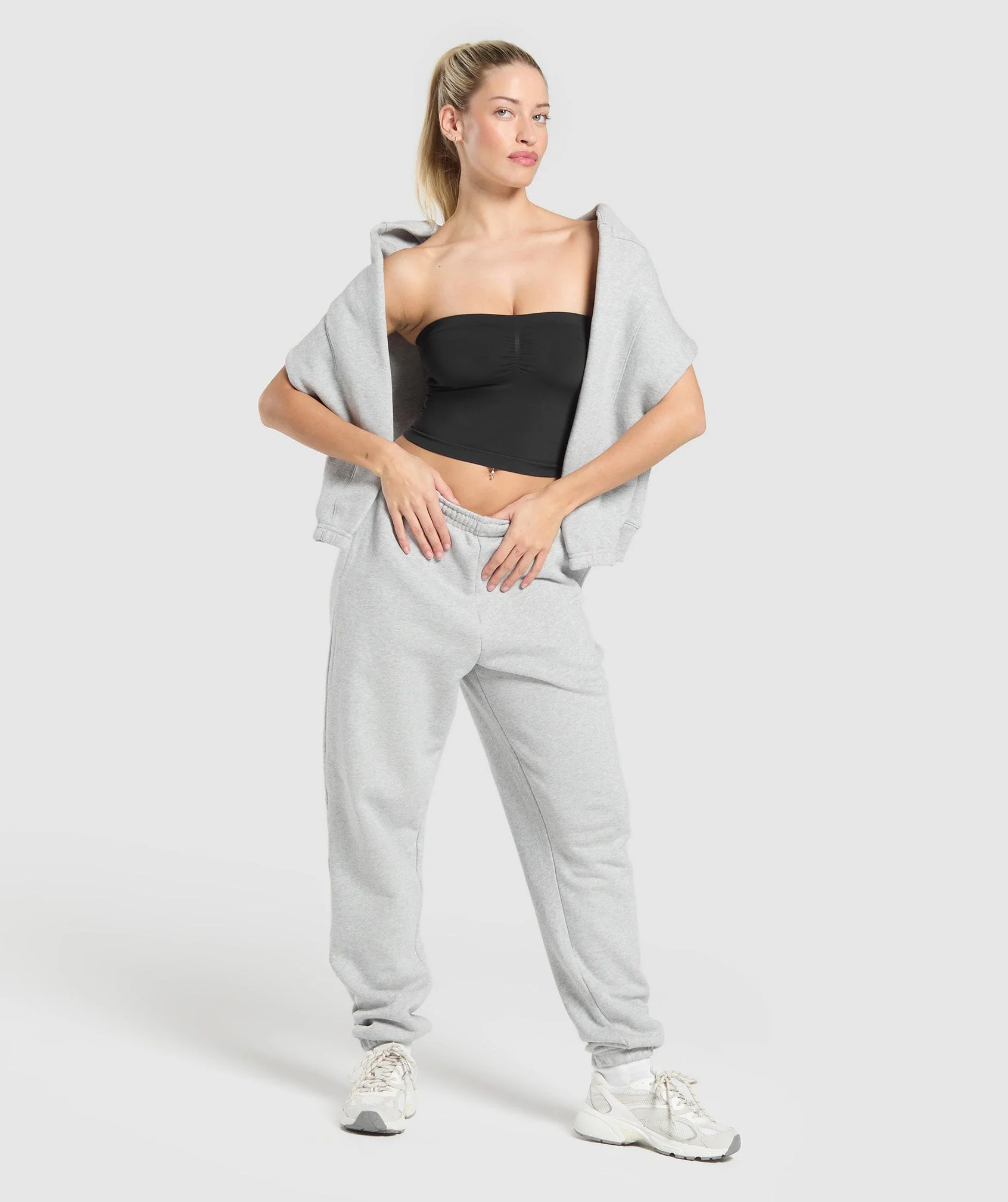 Gymshark Everyday Seamless Midi Tube Top - Black - Image 7