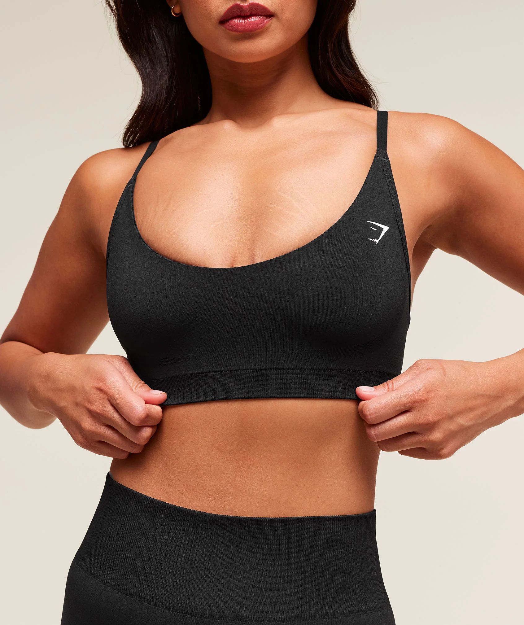 Gymshark Everyday Seamless Racerback Sports Bra - Black - Image 6