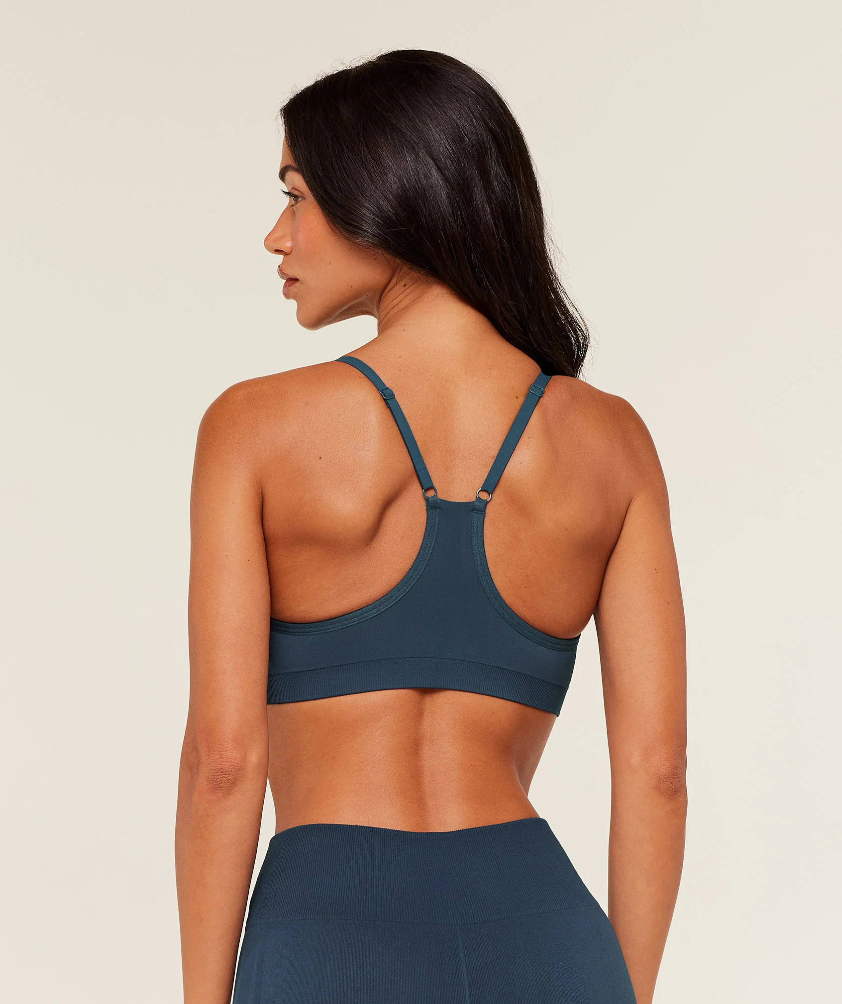 Gymshark Everyday Seamless Racerback Sports Bra - GS Stealth Blue - Image 2