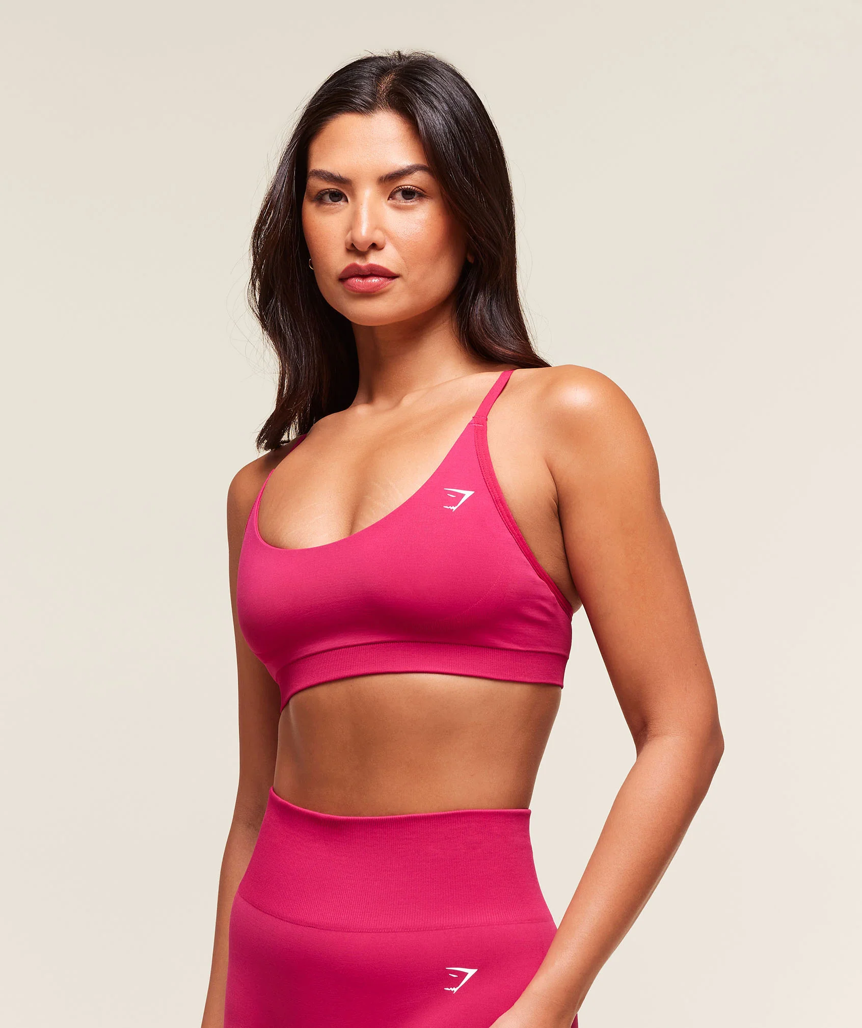 Gymshark Everyday Seamless Racerback Sports Bra - Build Pink - Image 3