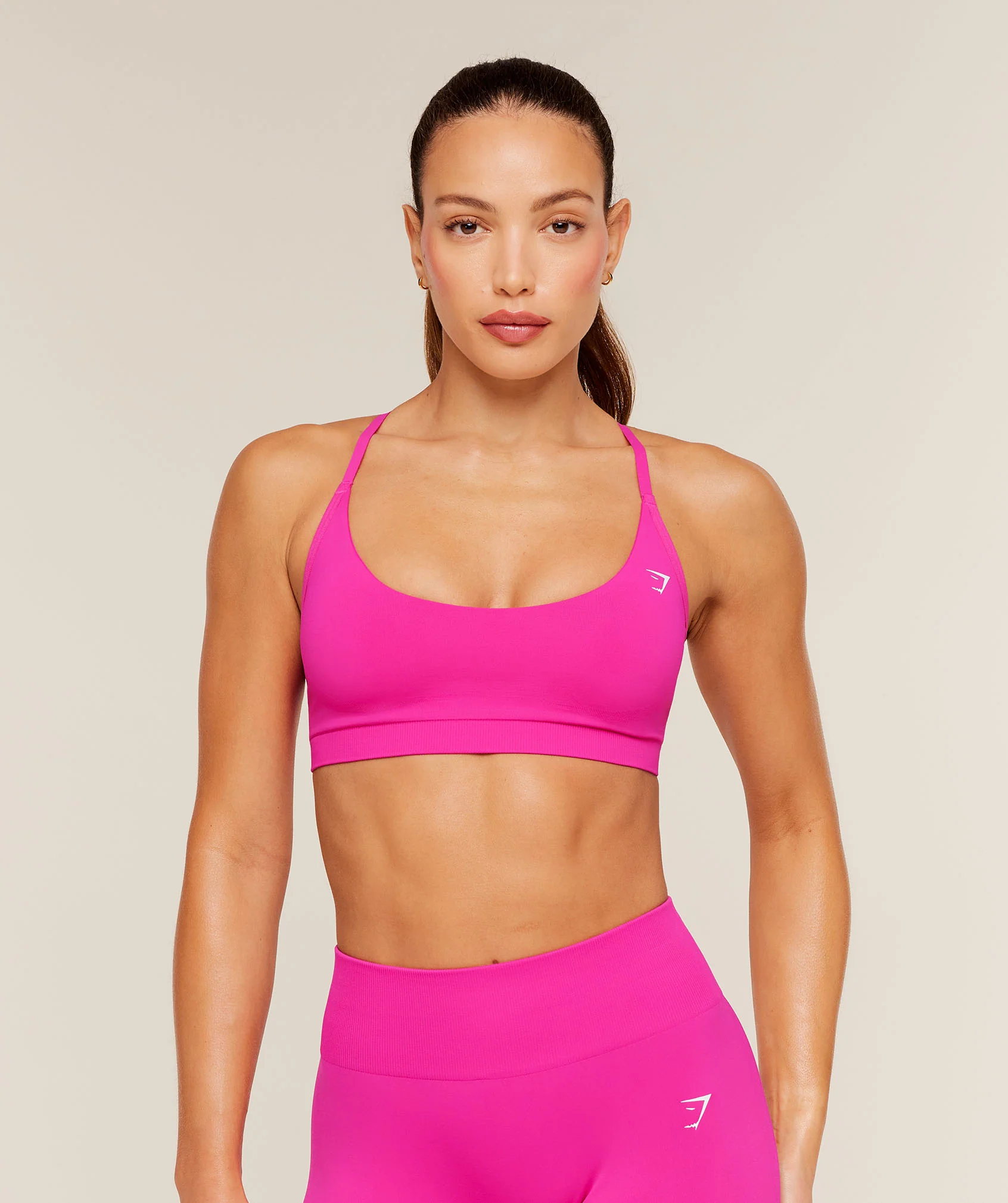 Gymshark Everyday Seamless Racerback Sports Bra - Super-Set Pink - Image 2
