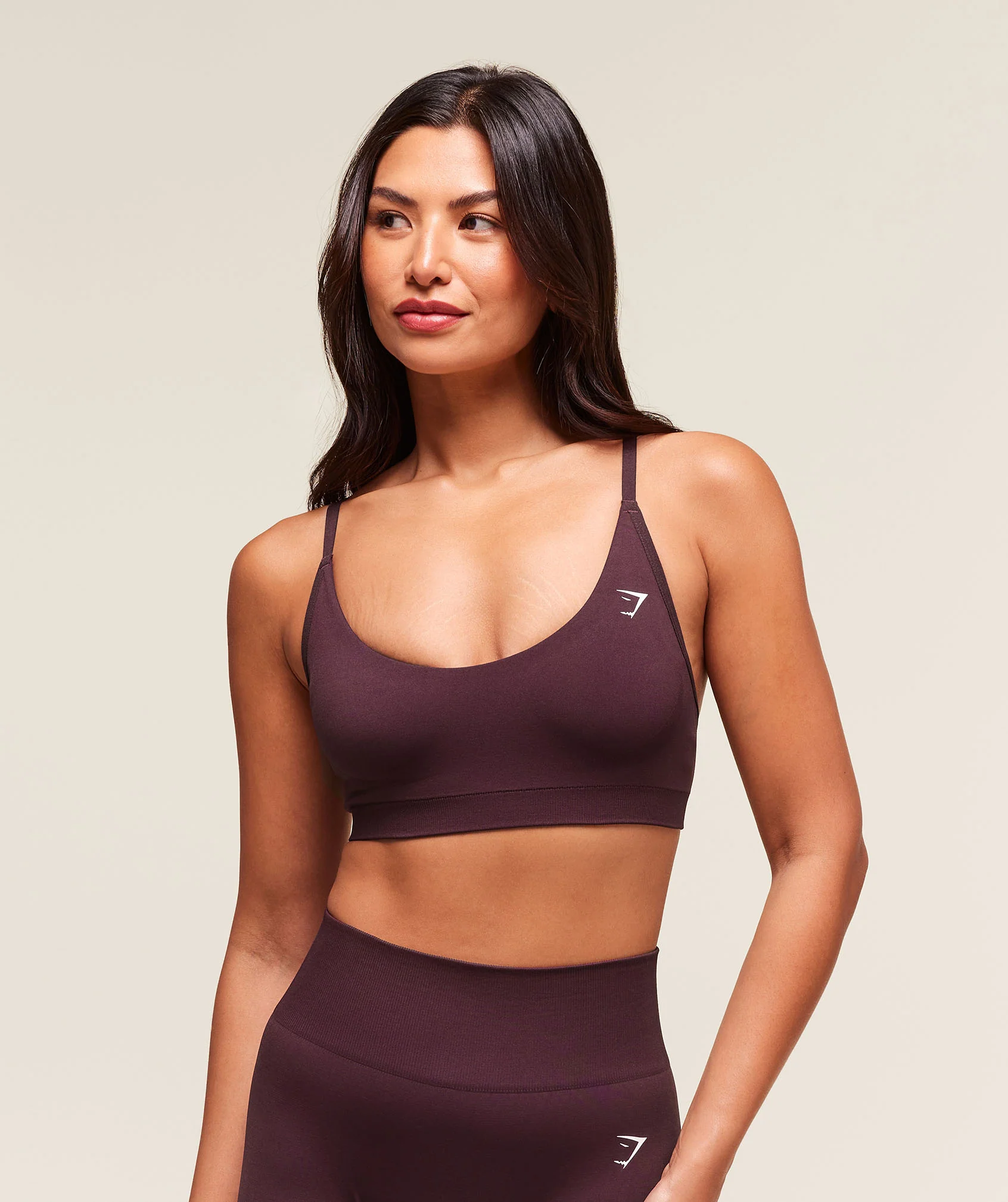 Gymshark Everyday Seamless Racerback Sports Bra - Cherry Purple - Image 4