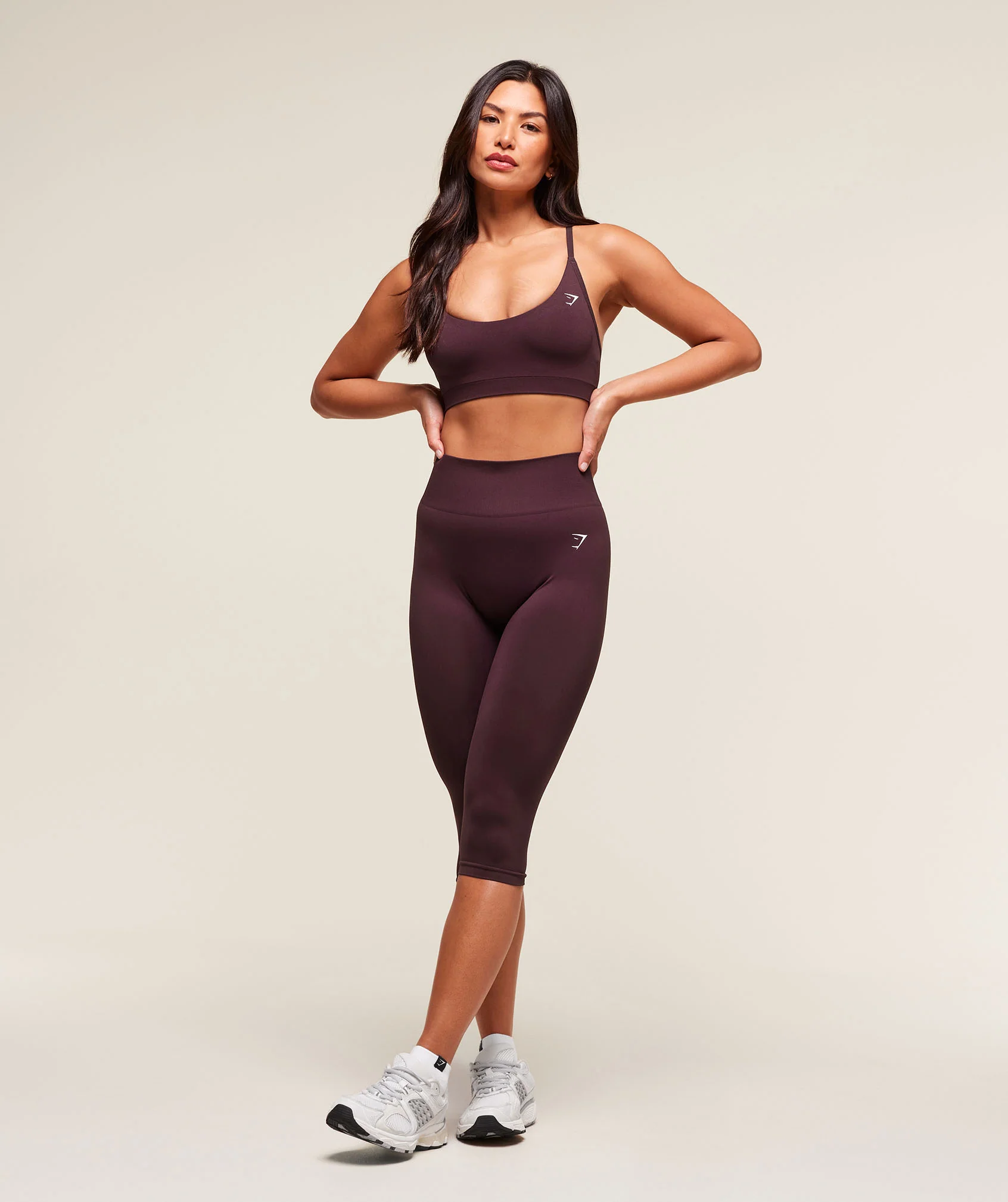 Gymshark Everyday Seamless Racerback Sports Bra - Cherry Purple - Image 6