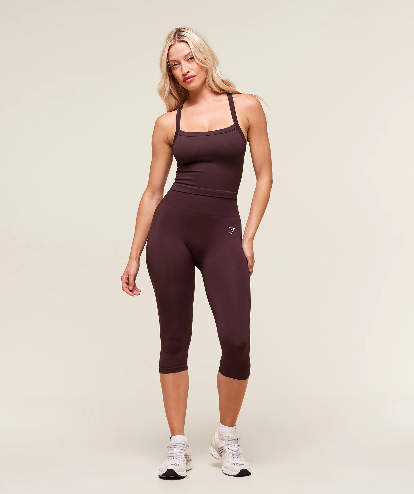 Gymshark Everyday Seamless Ribbed Midi Top - Cherry Purple - Image 6