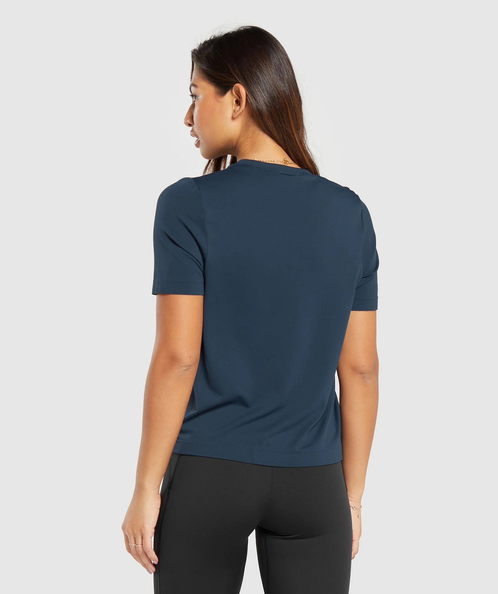 Gymshark Everyday Seamless T-Shirt - Navy - Image 2