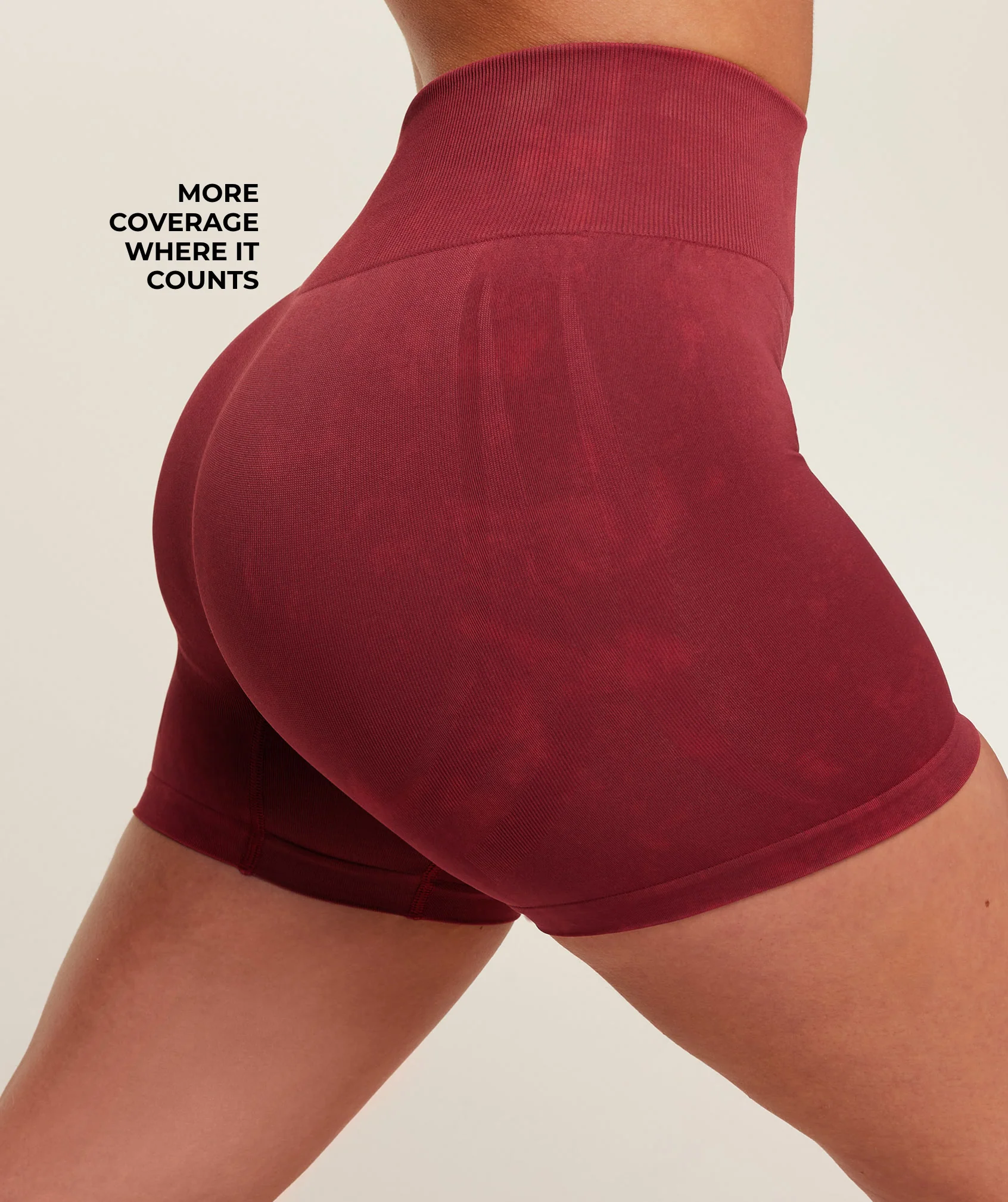 Gymshark Washed Shorts - Red Wash - Image 3