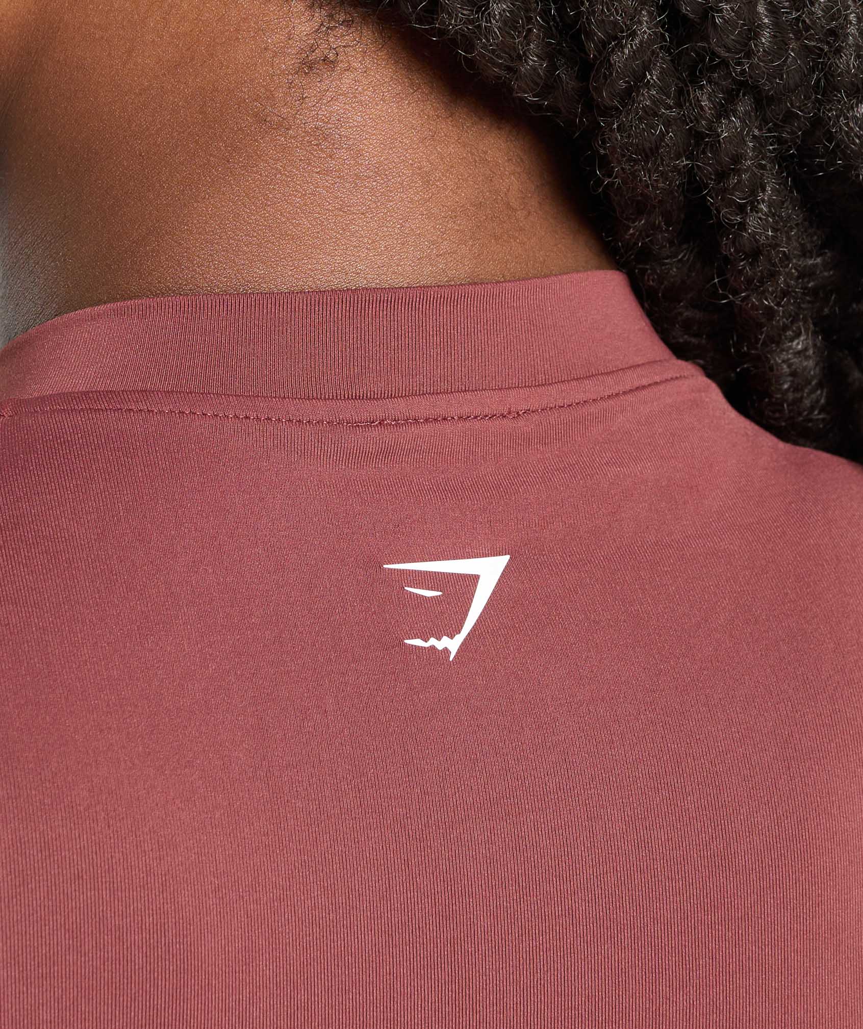 Gymshark Everyday Seamless Zip Tracktop - Burgundy Brown - Image 4