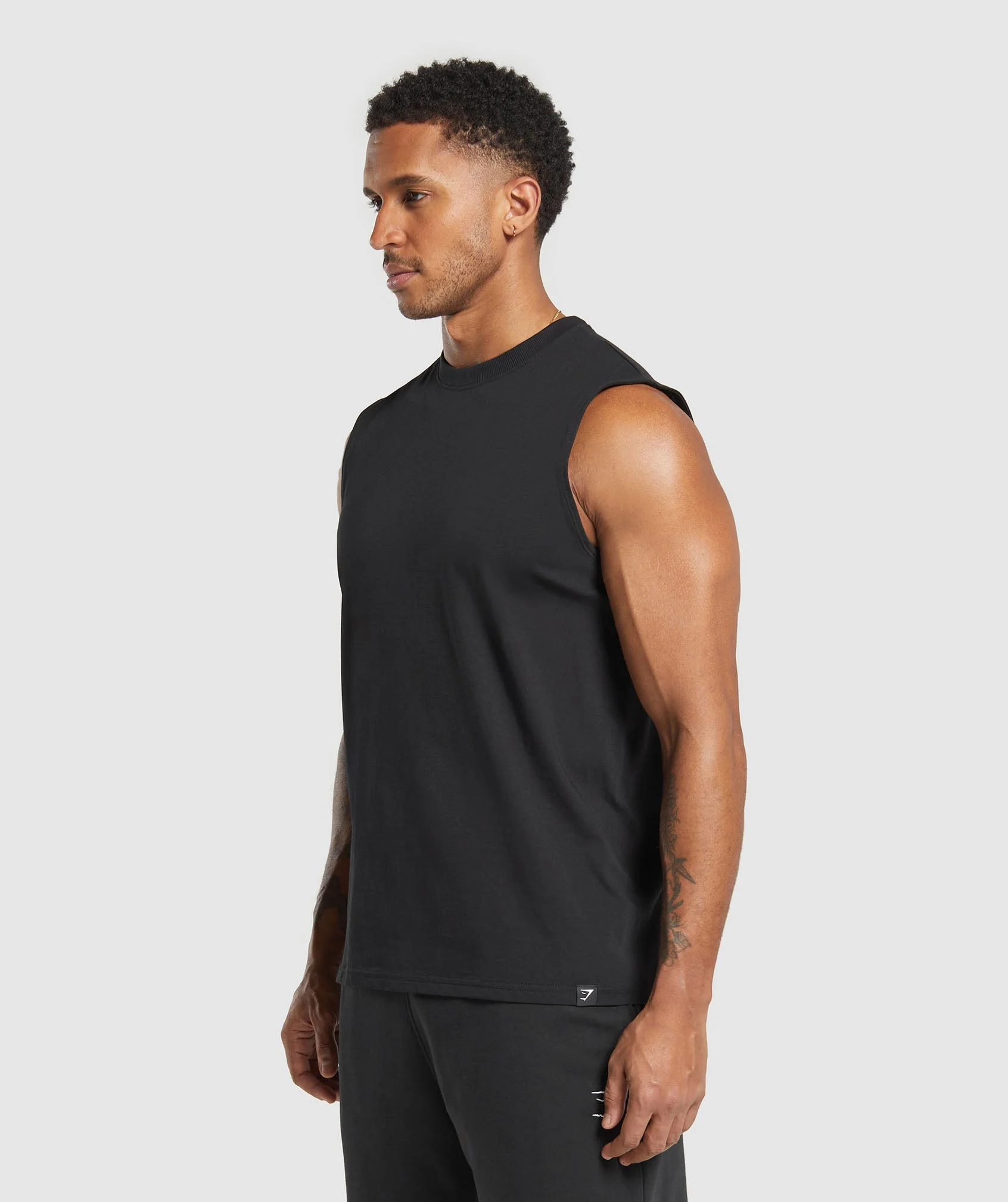 Gymshark Everyday Tank 2 Pack - Black/Light Grey Core Marl - Image 6