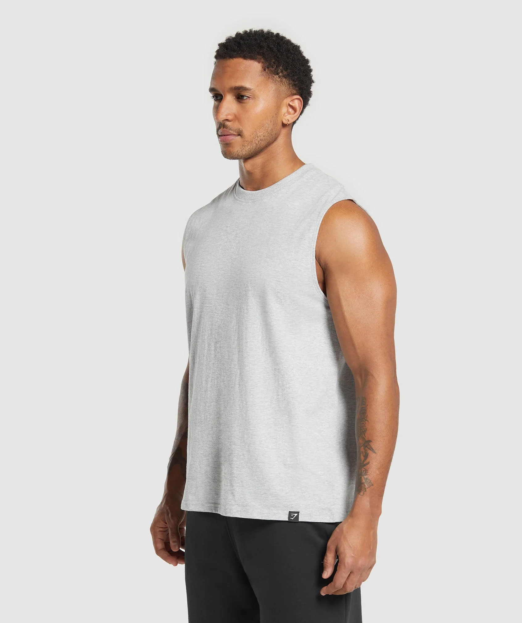 Gymshark Everyday Tank 2 Pack - Black/Light Grey Core Marl - Image 7