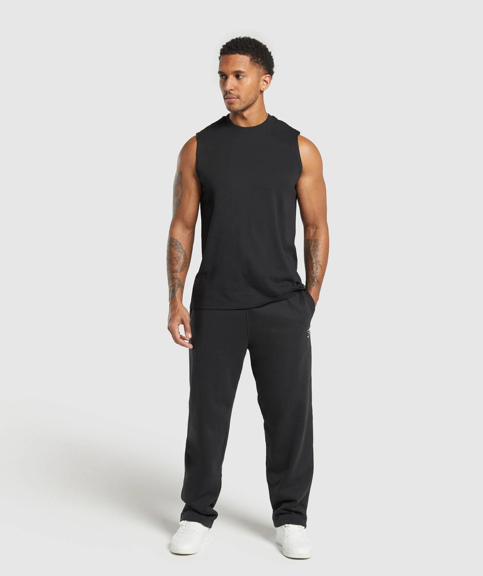 Gymshark Everyday Tank 2 Pack - Black/Light Grey Core Marl - Image 8