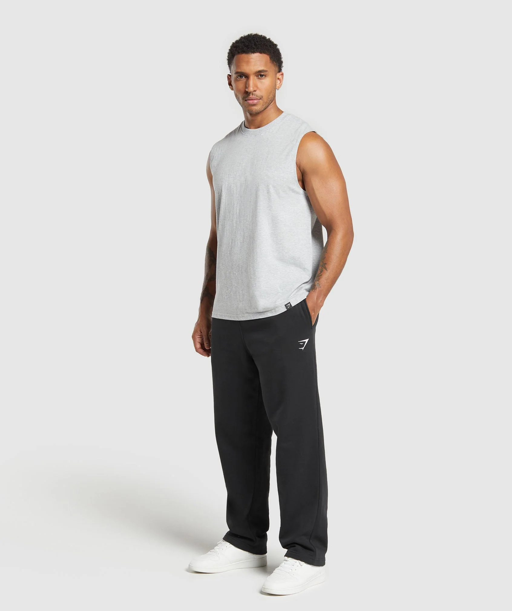 Gymshark Everyday Tank 2 Pack - Black/Light Grey Core Marl - Image 9