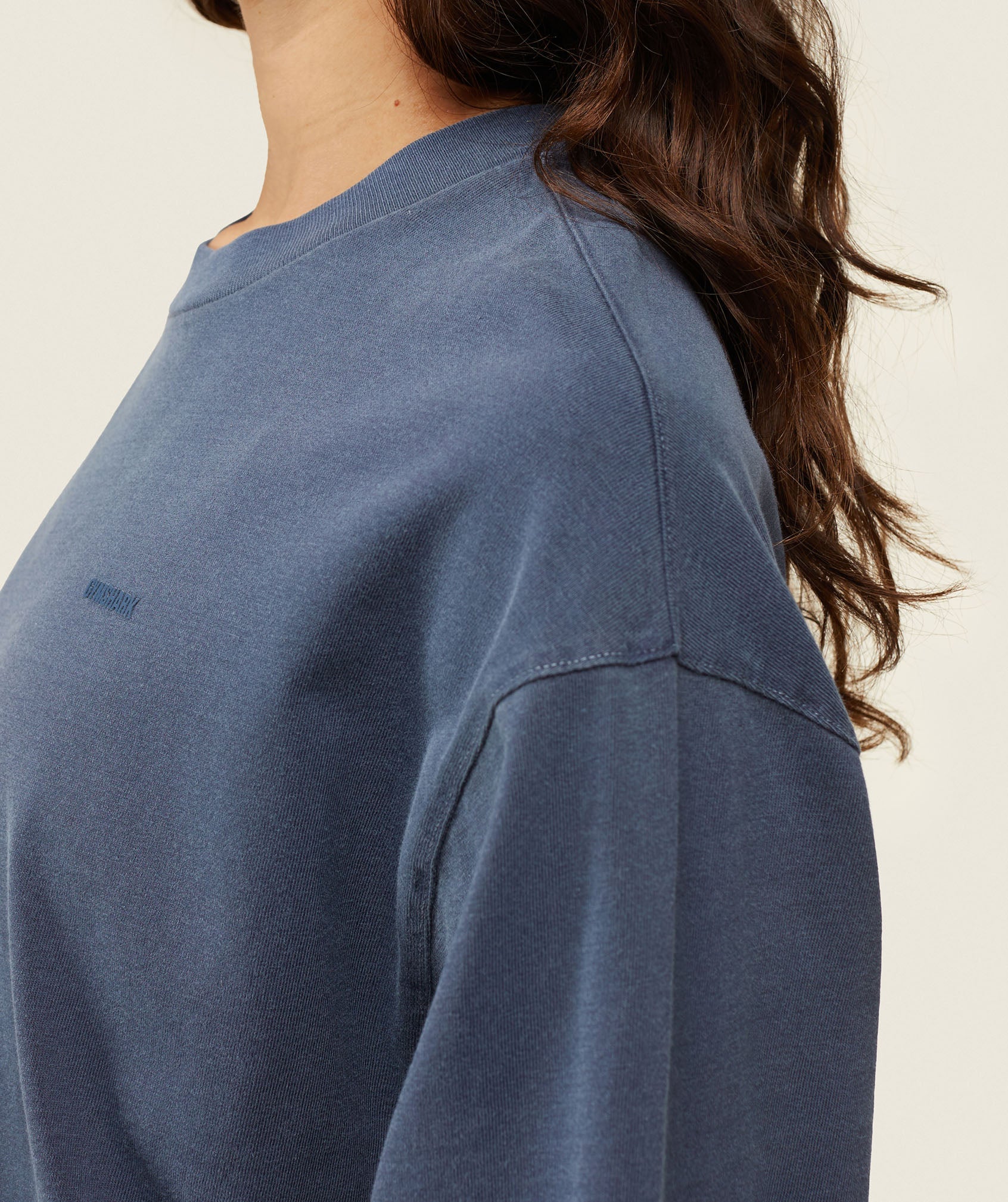 Gymshark everywear Long Sleeve Top - Heavy Blue - Image 7