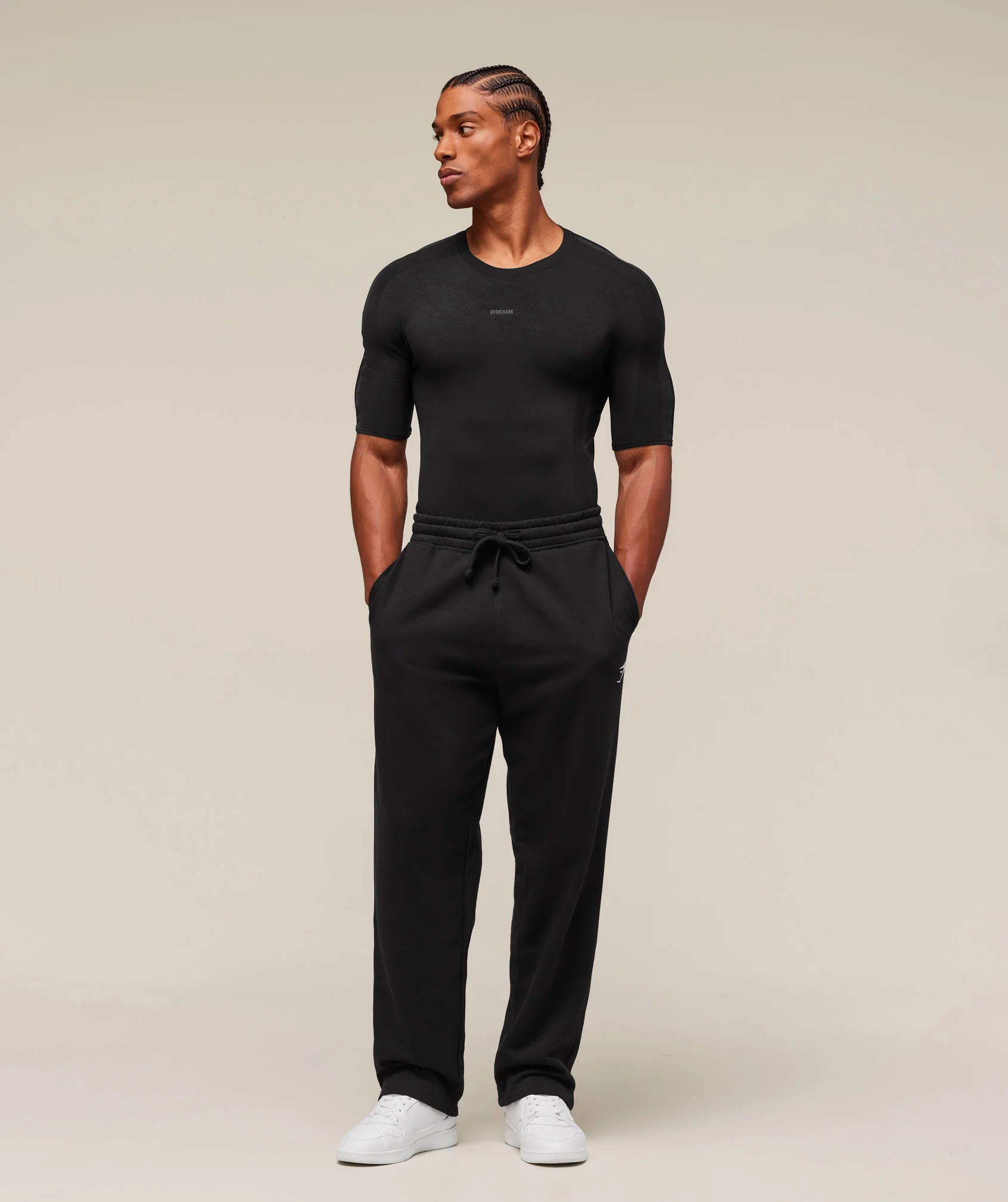 Gymshark everywear Warp Knit T-Shirt - Black - Image 3