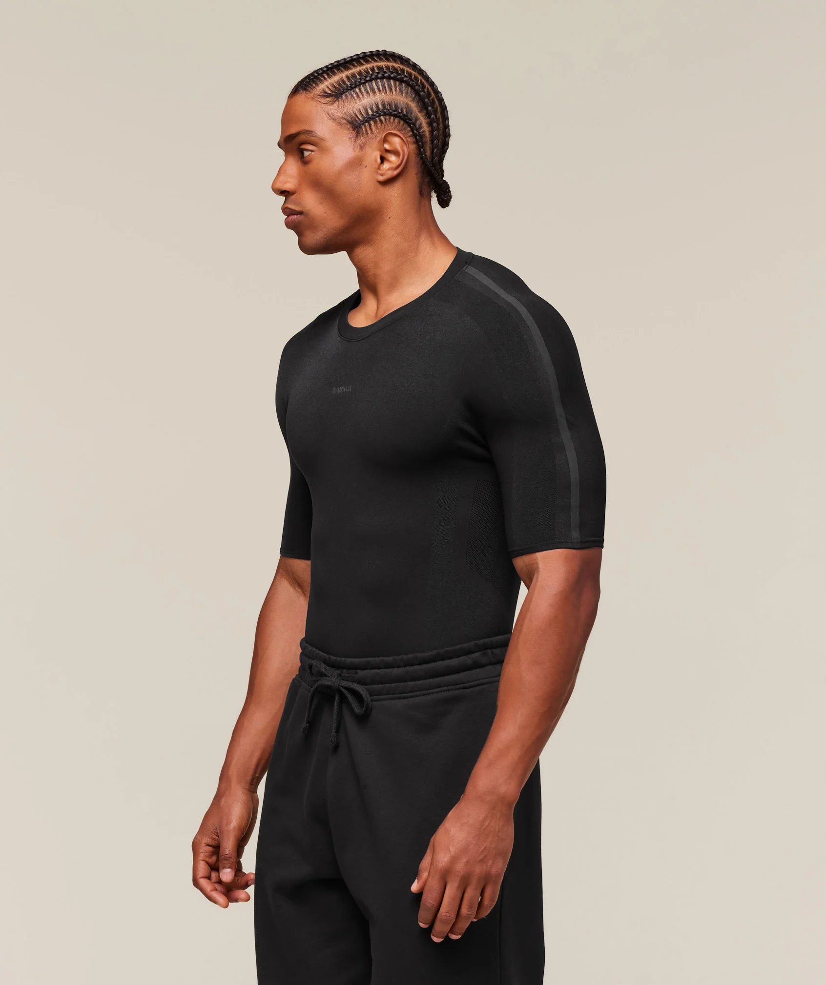Gymshark everywear Warp Knit T-Shirt - Black - Image 6