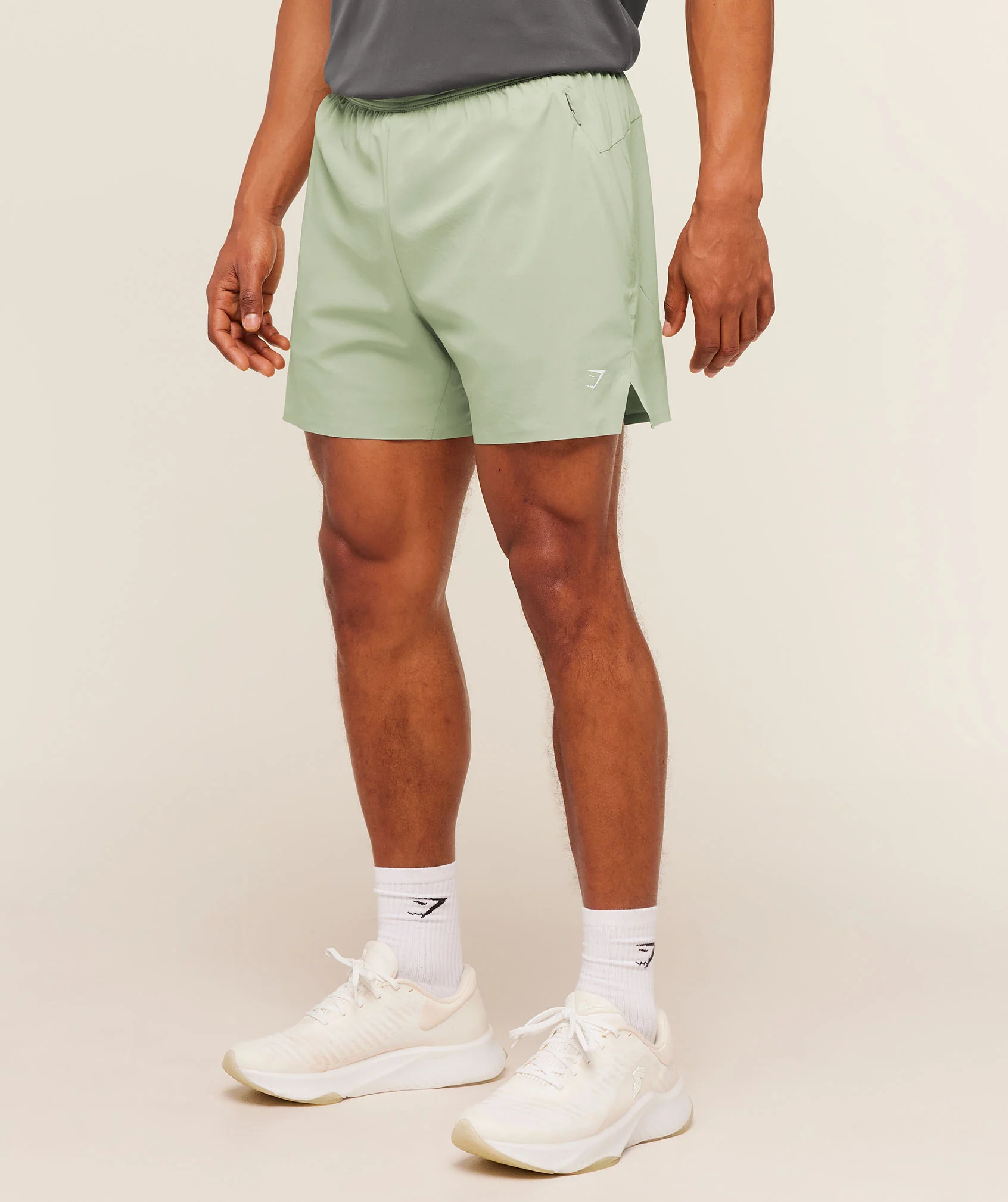 Gymshark Evolve 5" Shorts - Haze Green - Image 3
