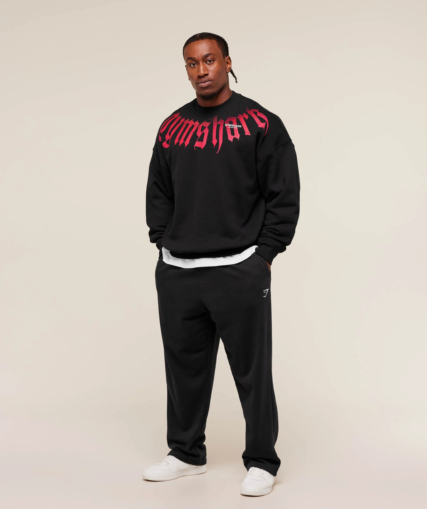 Gymshark Fade Graphic Crew - GS Black - Image 4