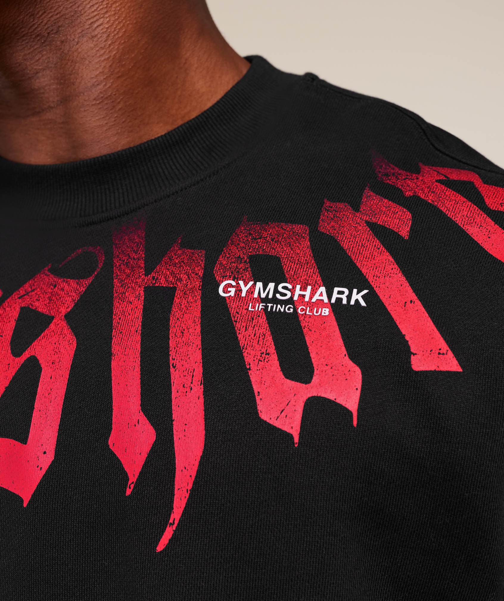 Gymshark Fade Graphic Crew - GS Black - Image 5