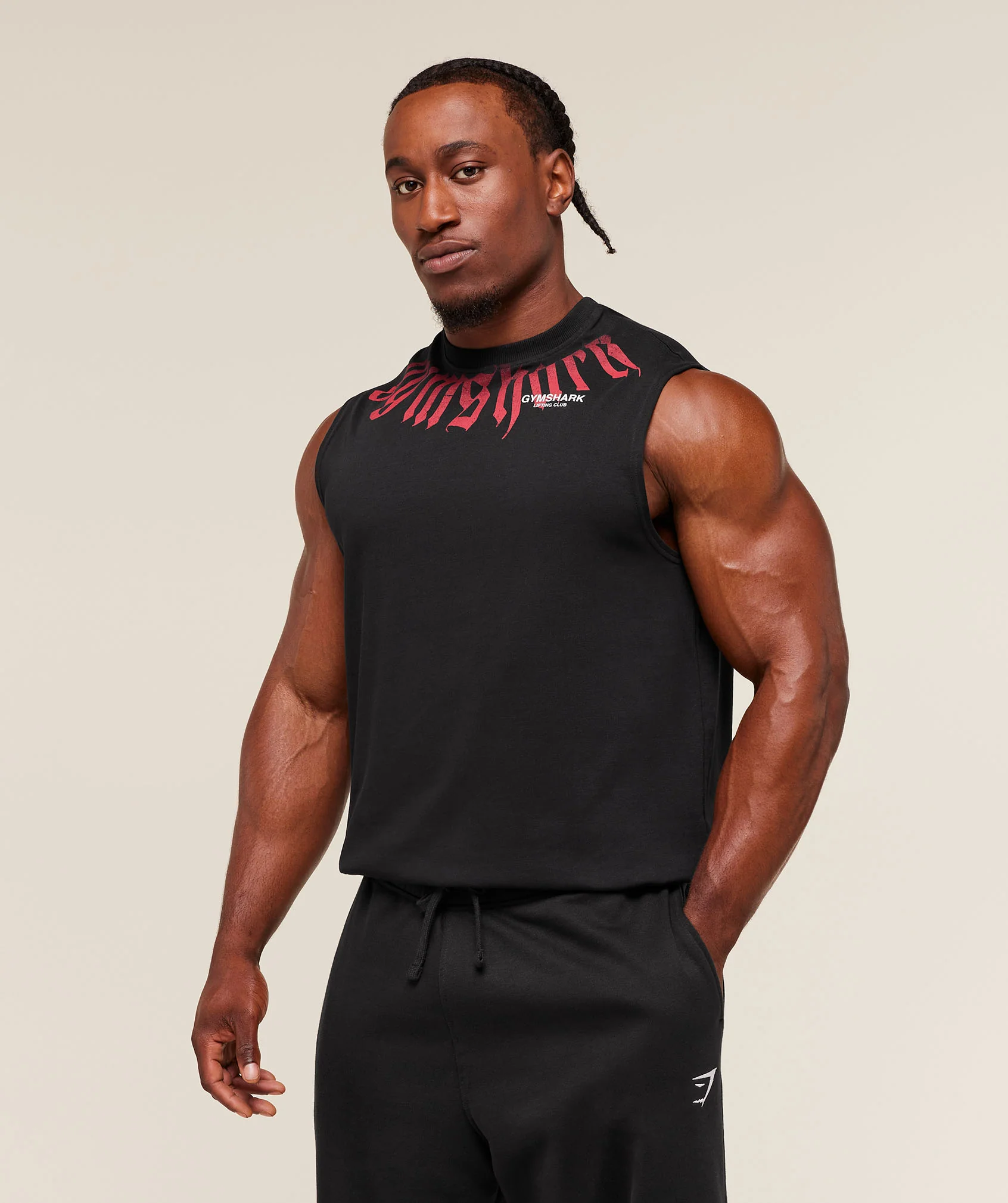 Gymshark Fade Graphic Tank - GS Black - Image 4