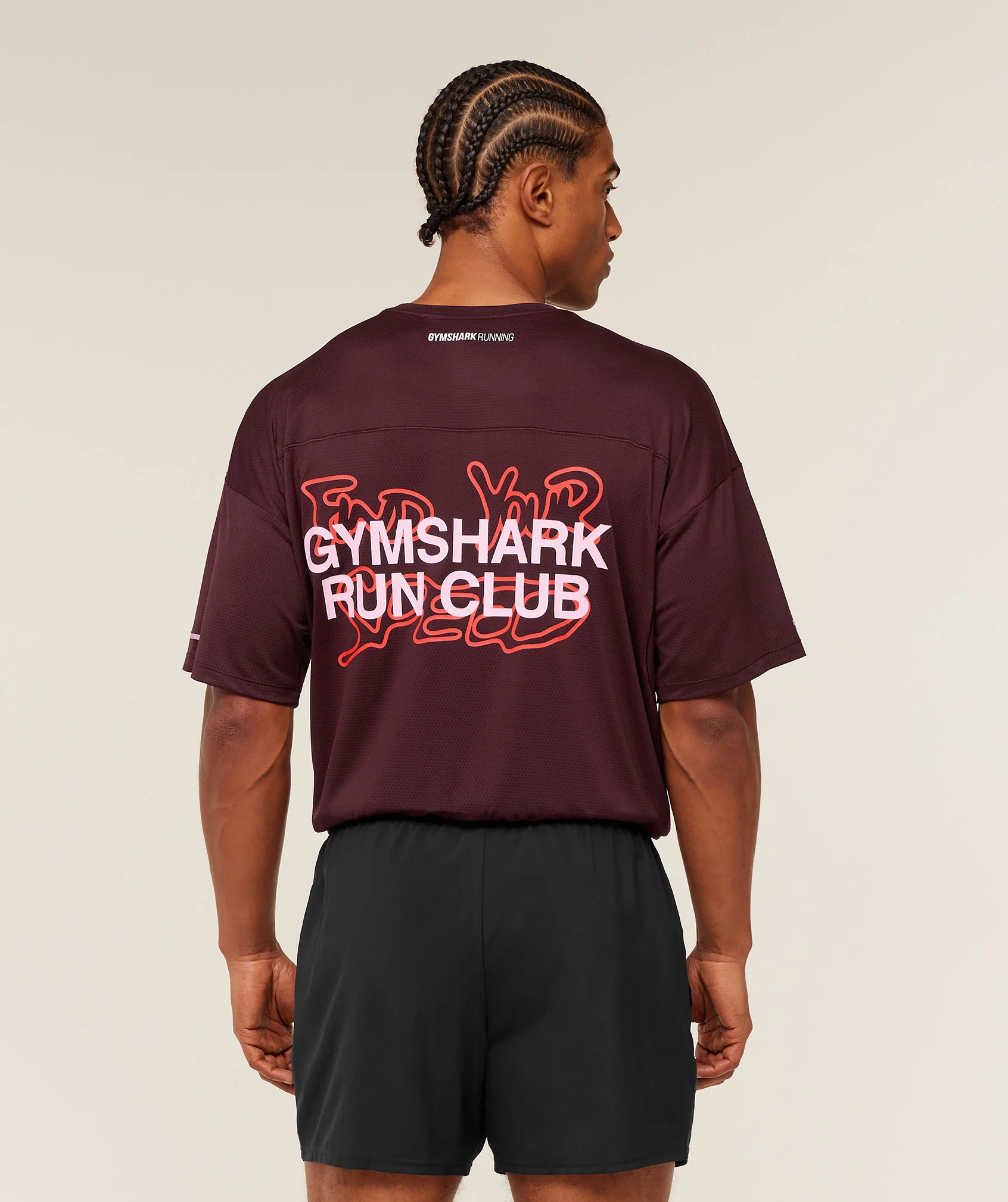 Gymshark Find Your Speed T-Shirt - Rich Maroon - Image 4