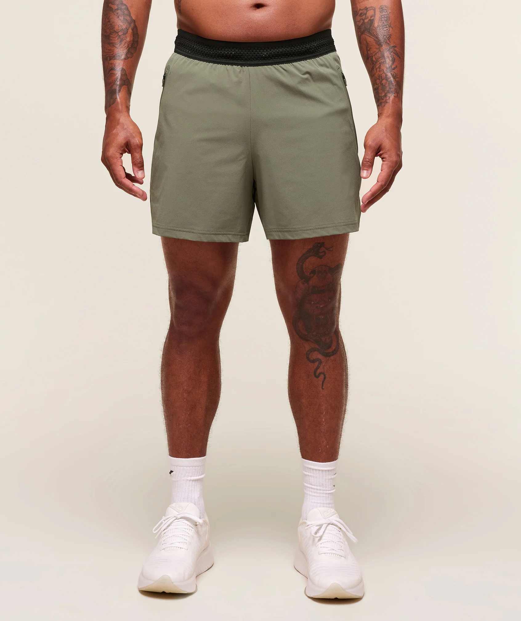 Gymshark Fit Elite 5" Shorts - Base Green