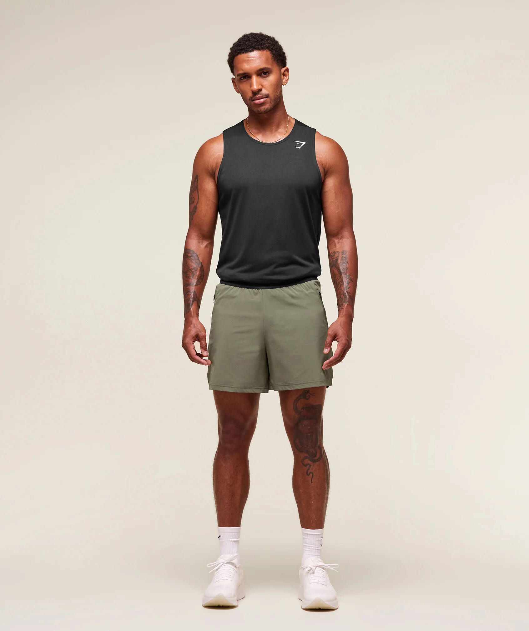 Gymshark Fit Elite 5" Shorts - Base Green - Image 7