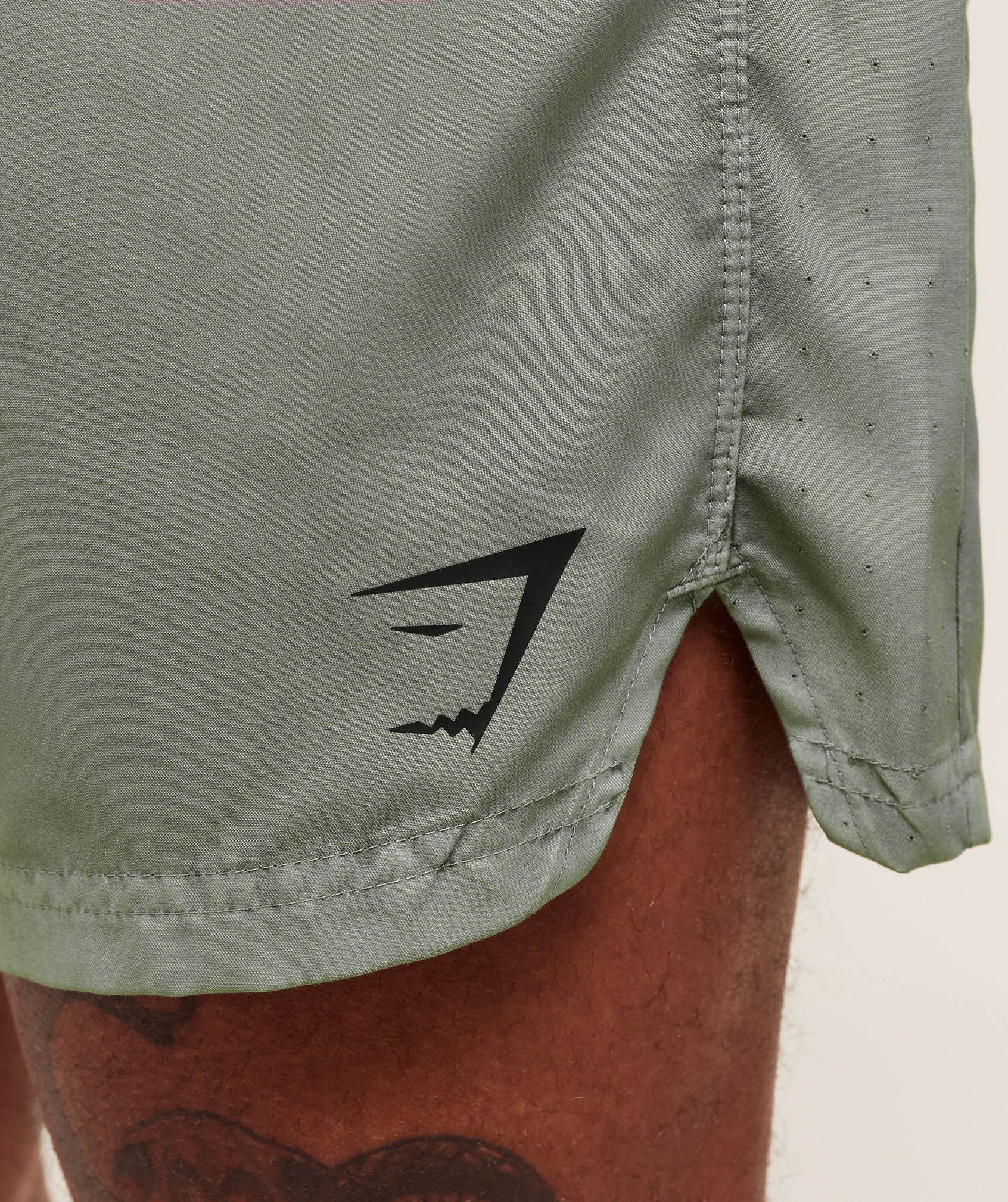 Gymshark Fit Light 7" Shorts - Strength Green - Image 5