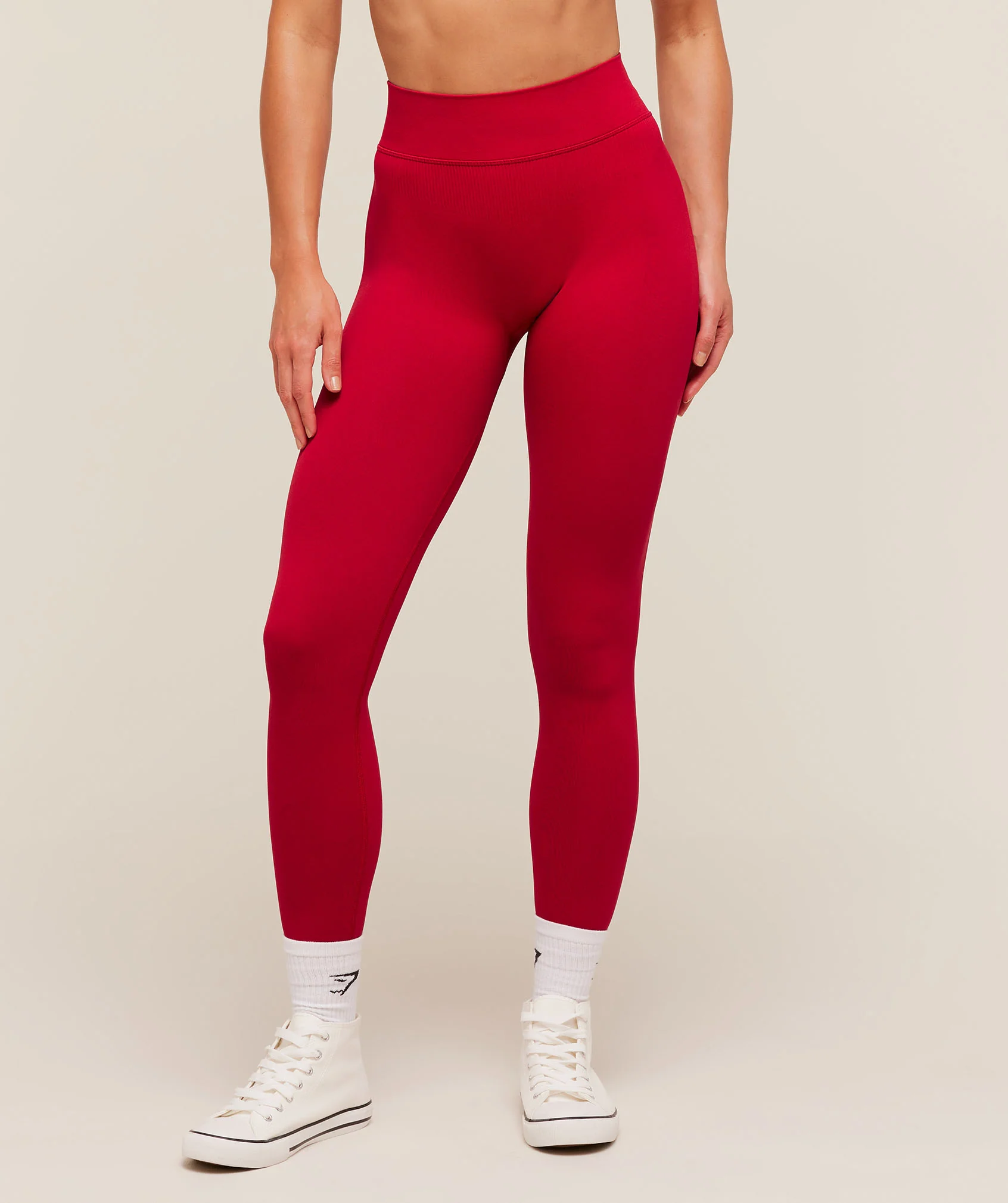 Gymshark Flex V4 Leggings - Carmine Red - Image 3