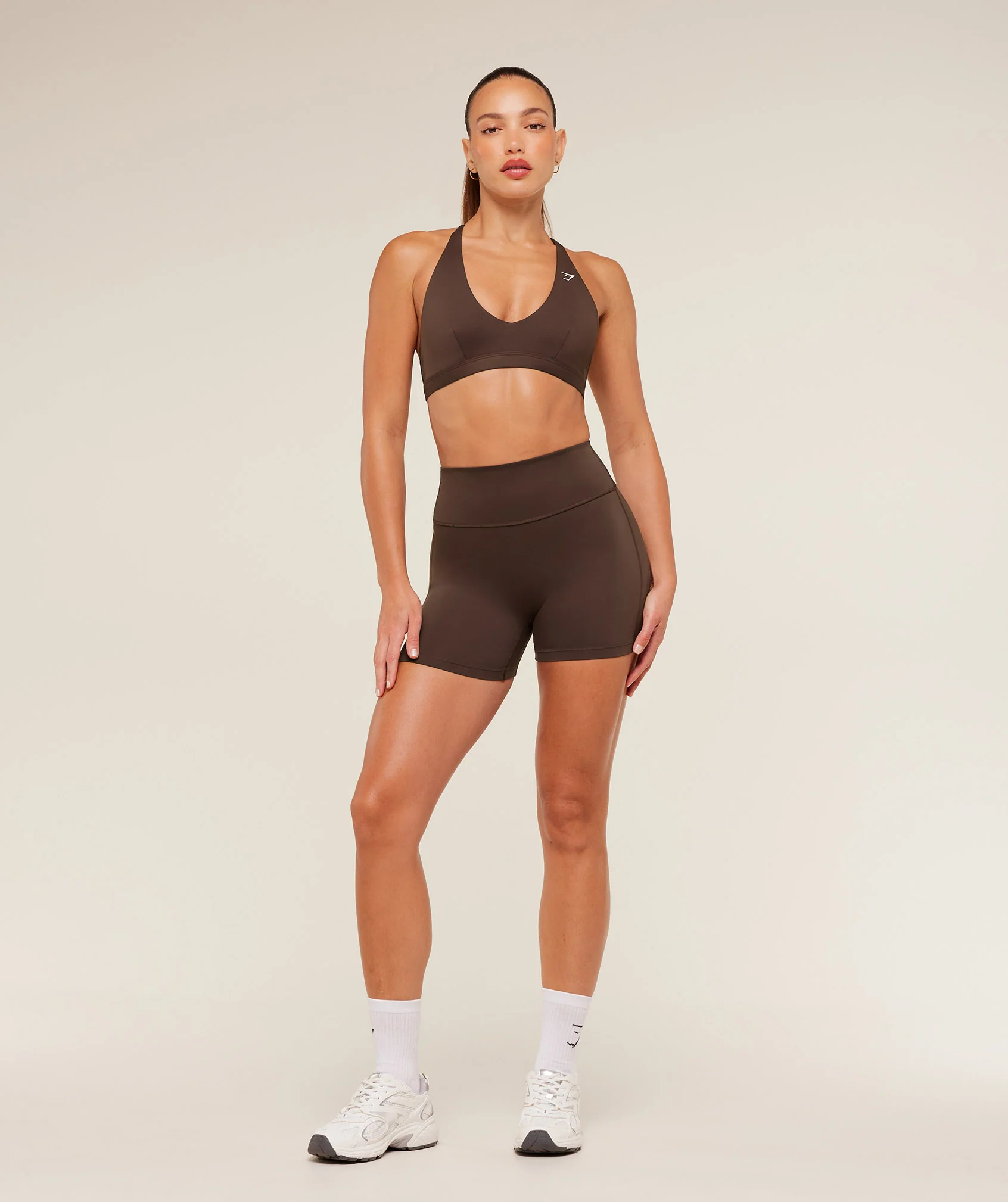 Gymshark Flow Bodyfit Shorts - Archive Brown - Image 4