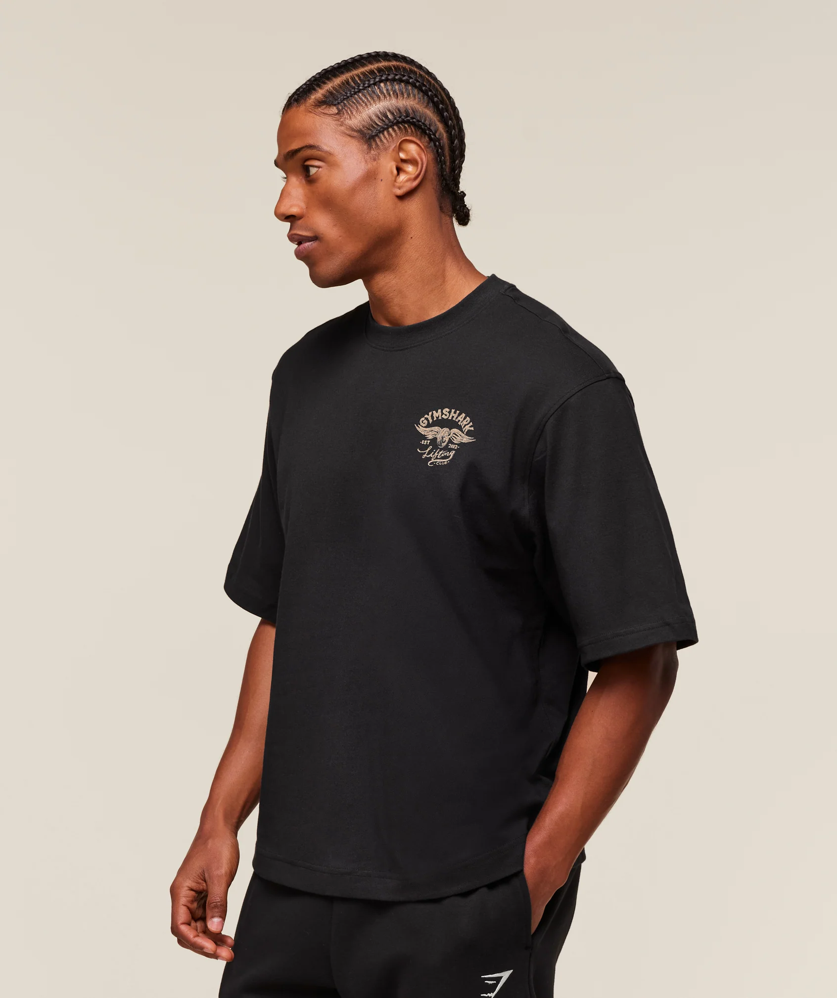 Gymshark Flying Weights T-Shirt - Black - Image 4